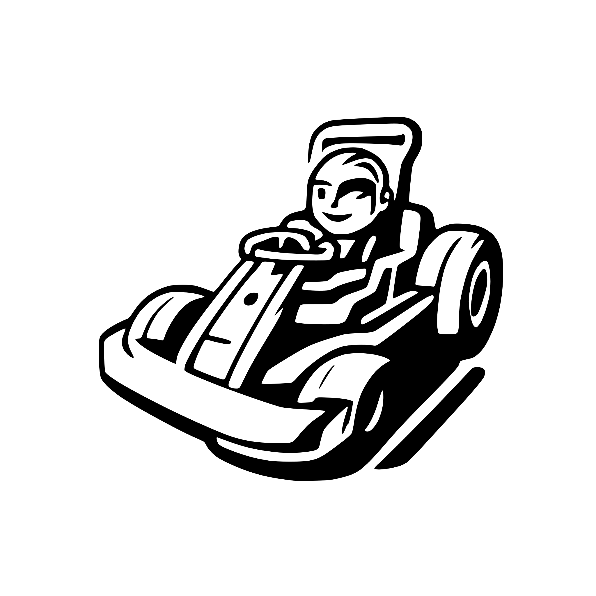 AI-generated SVG of 'go kart'