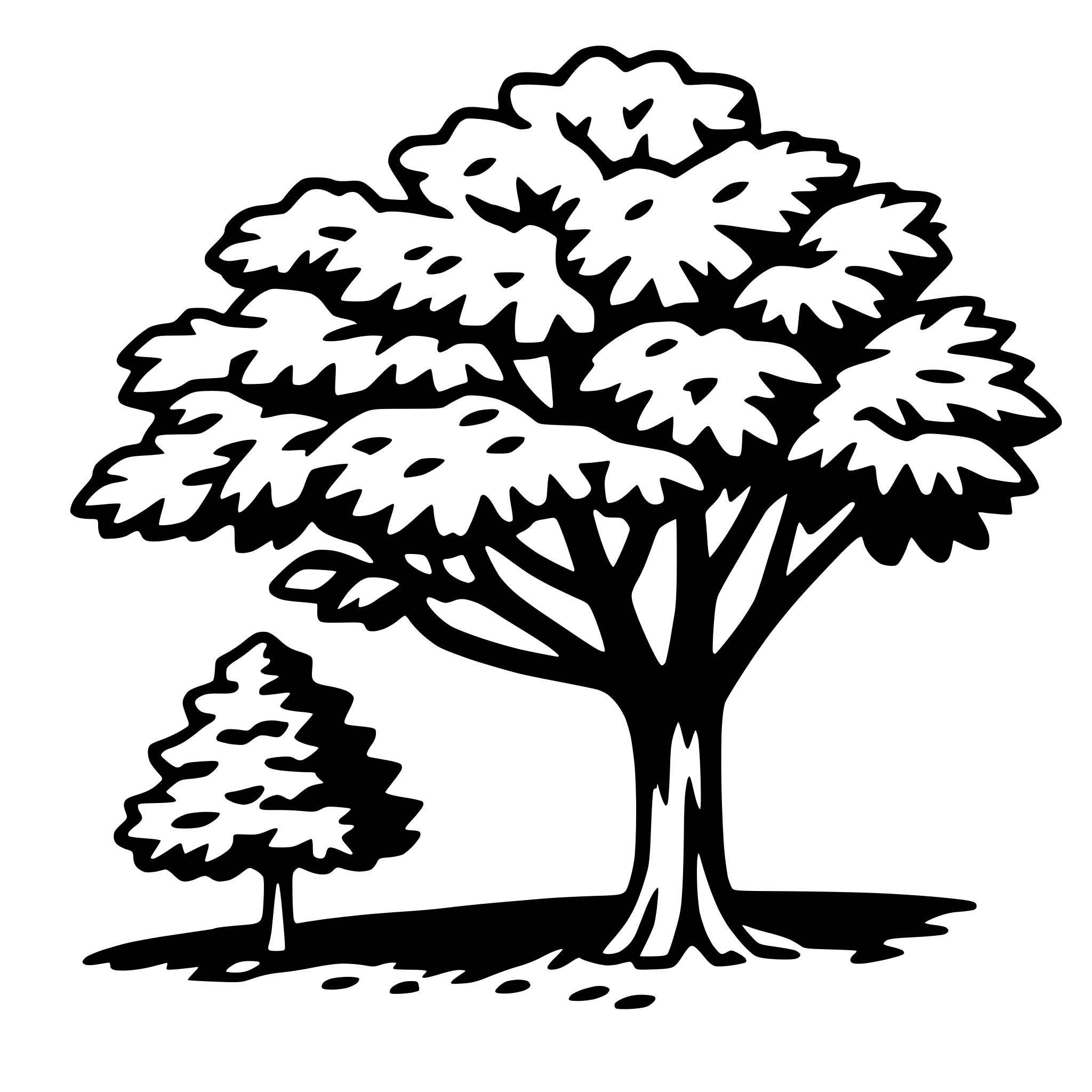 AI-generated SVG of 'sassafras tree'