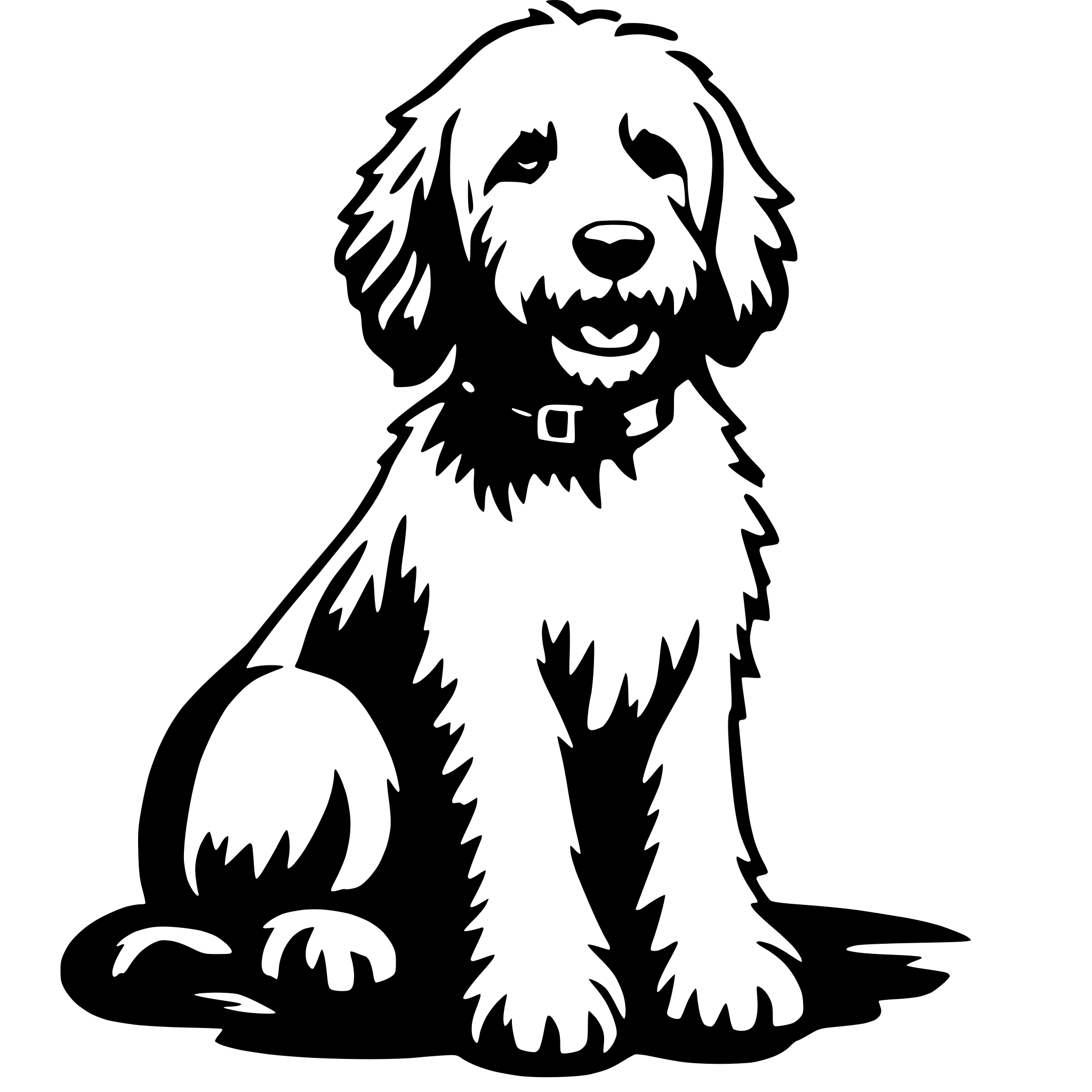 AI-generated SVG of 'labradoodle'