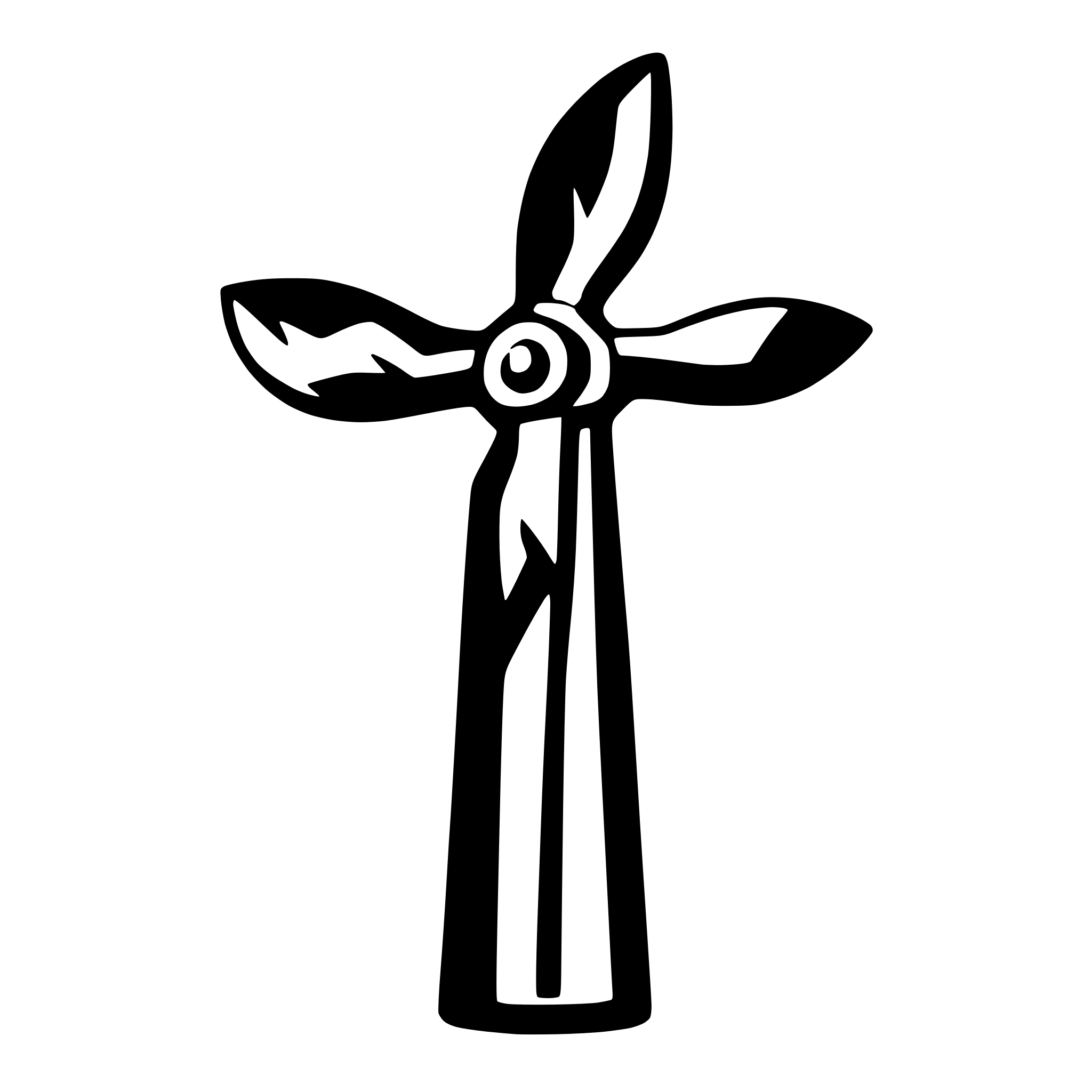 AI-generated SVG of 'Wind turbine'