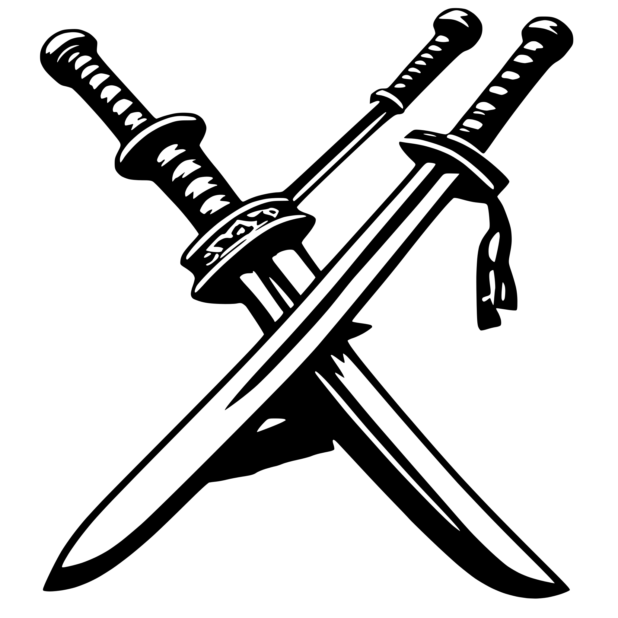 AI-generated SVG of 'samurai detailed sword'