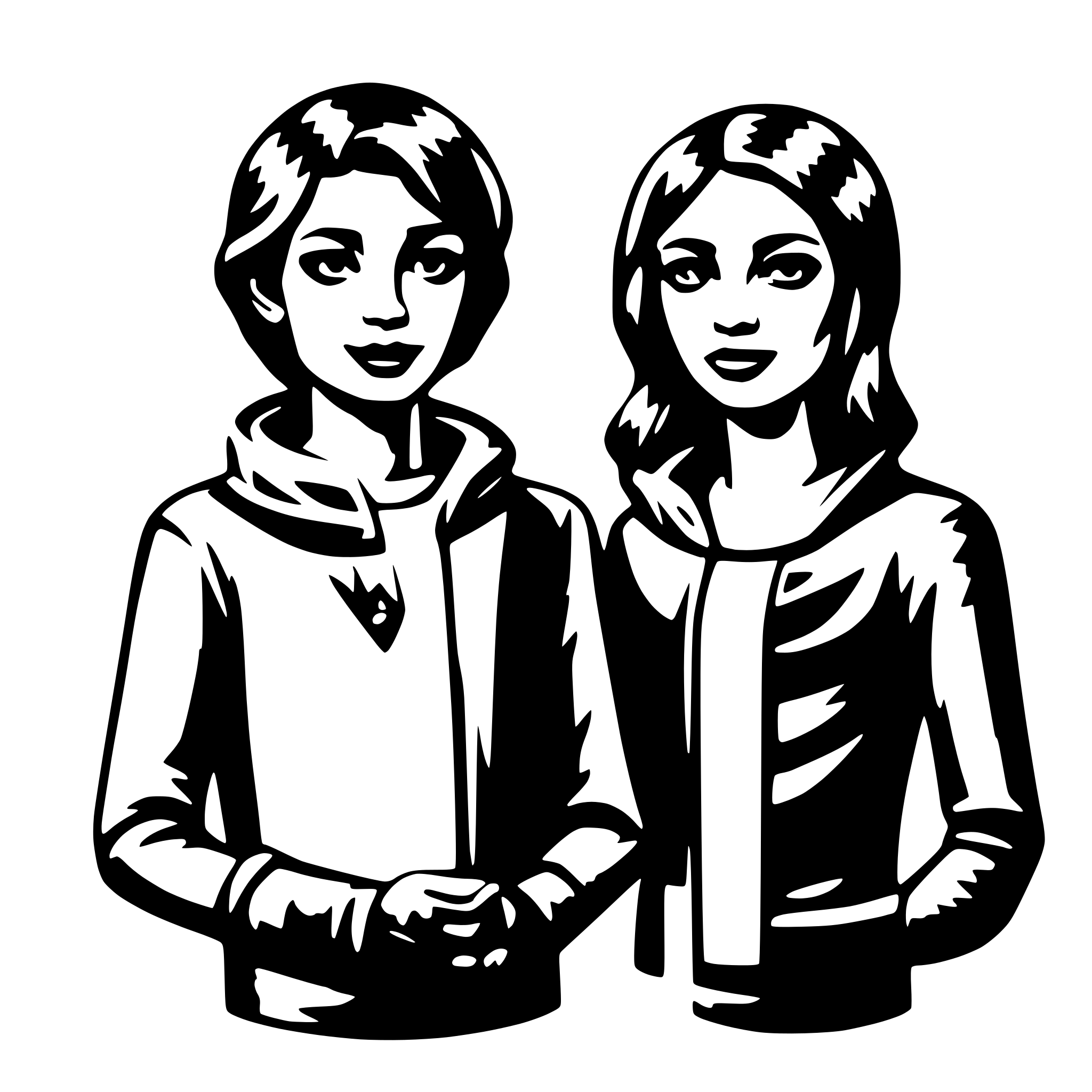 AI-generated SVG of 'humans'