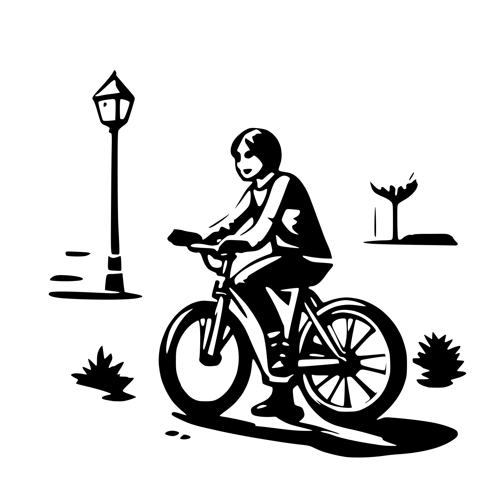 AI-generated SVG of a bike