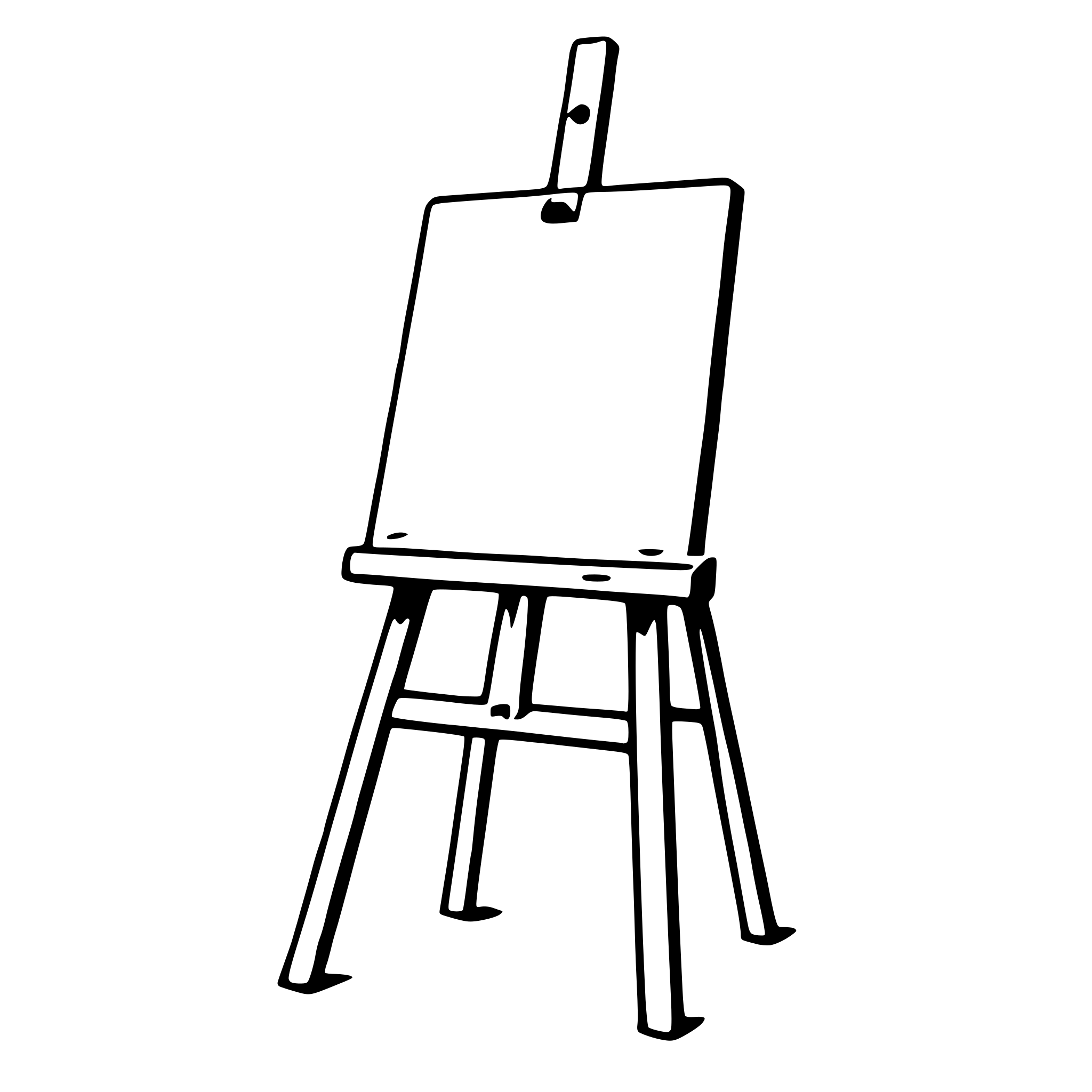AI-generated SVG of 'easel'