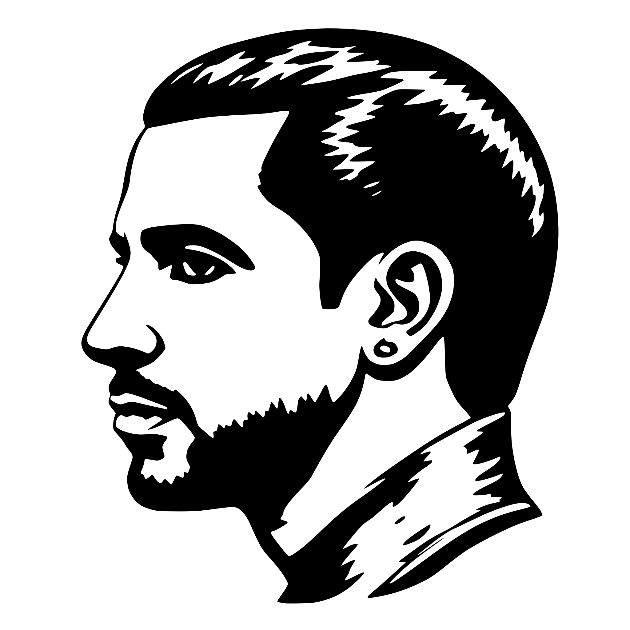 AI-generated SVG of a drake's head