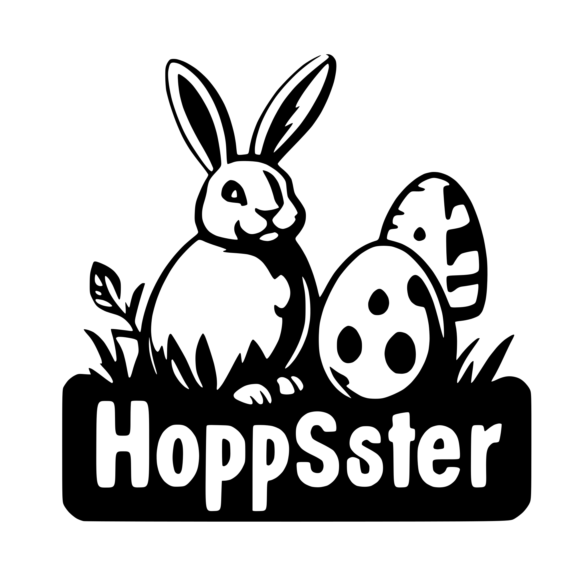 AI-generated SVG of 'Hoppy Easter text'