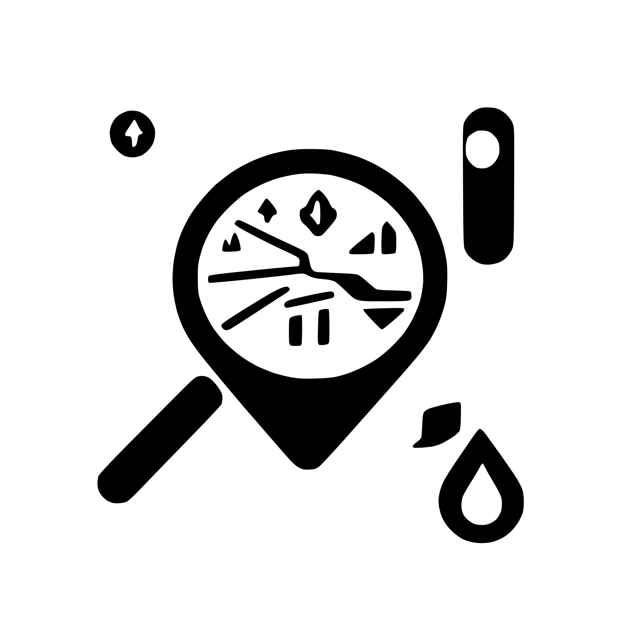 AI-generated SVG of 'map with marked path'