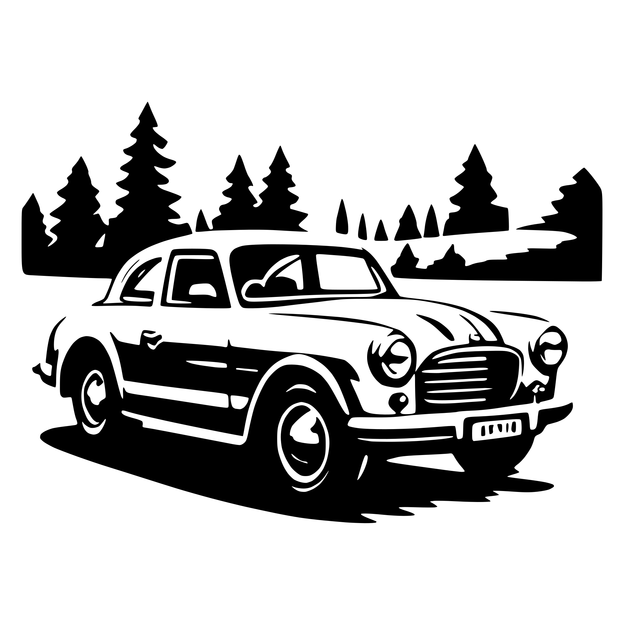 AI-generated SVG of 'Classic Car'