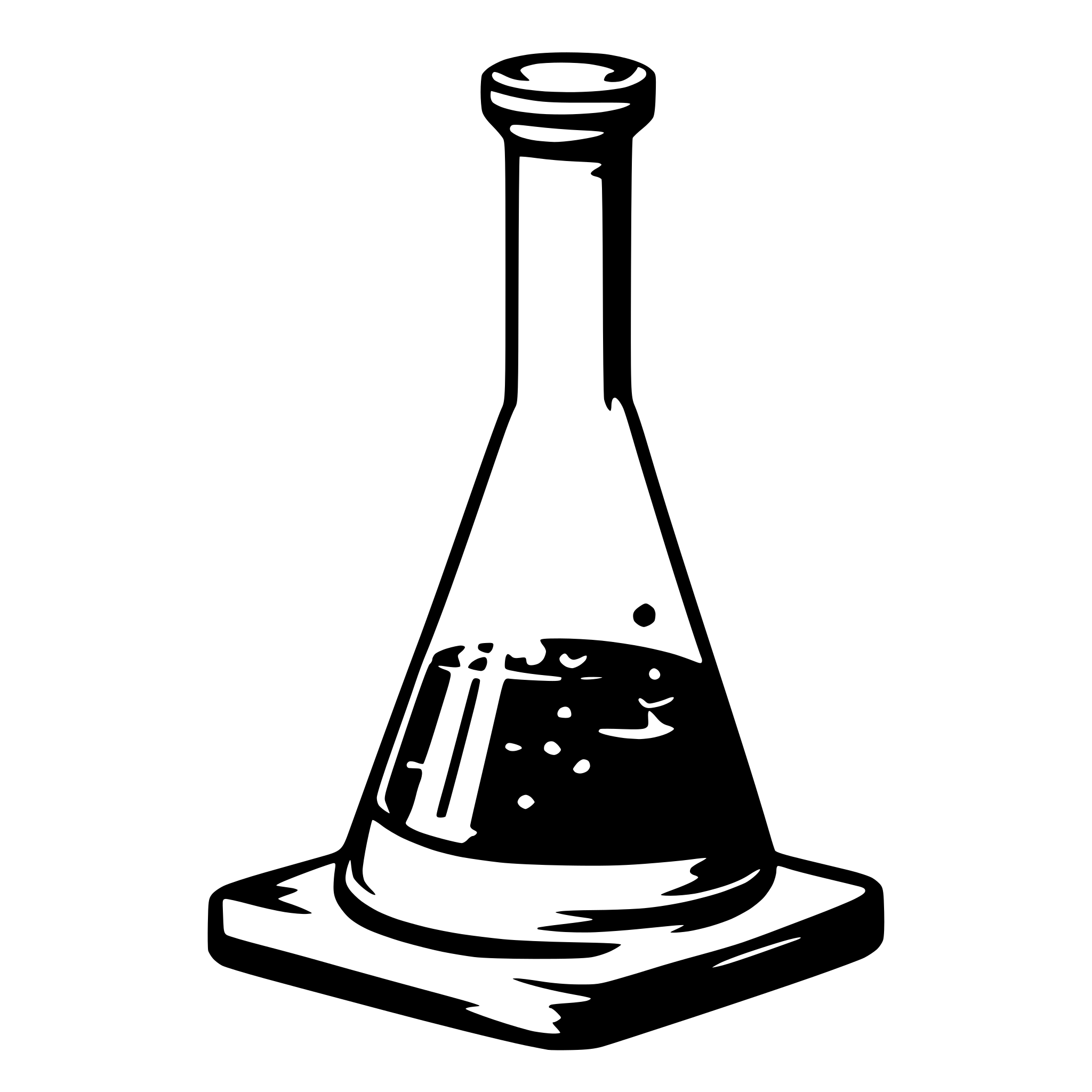 AI-generated SVG of 'erlenmeyer'