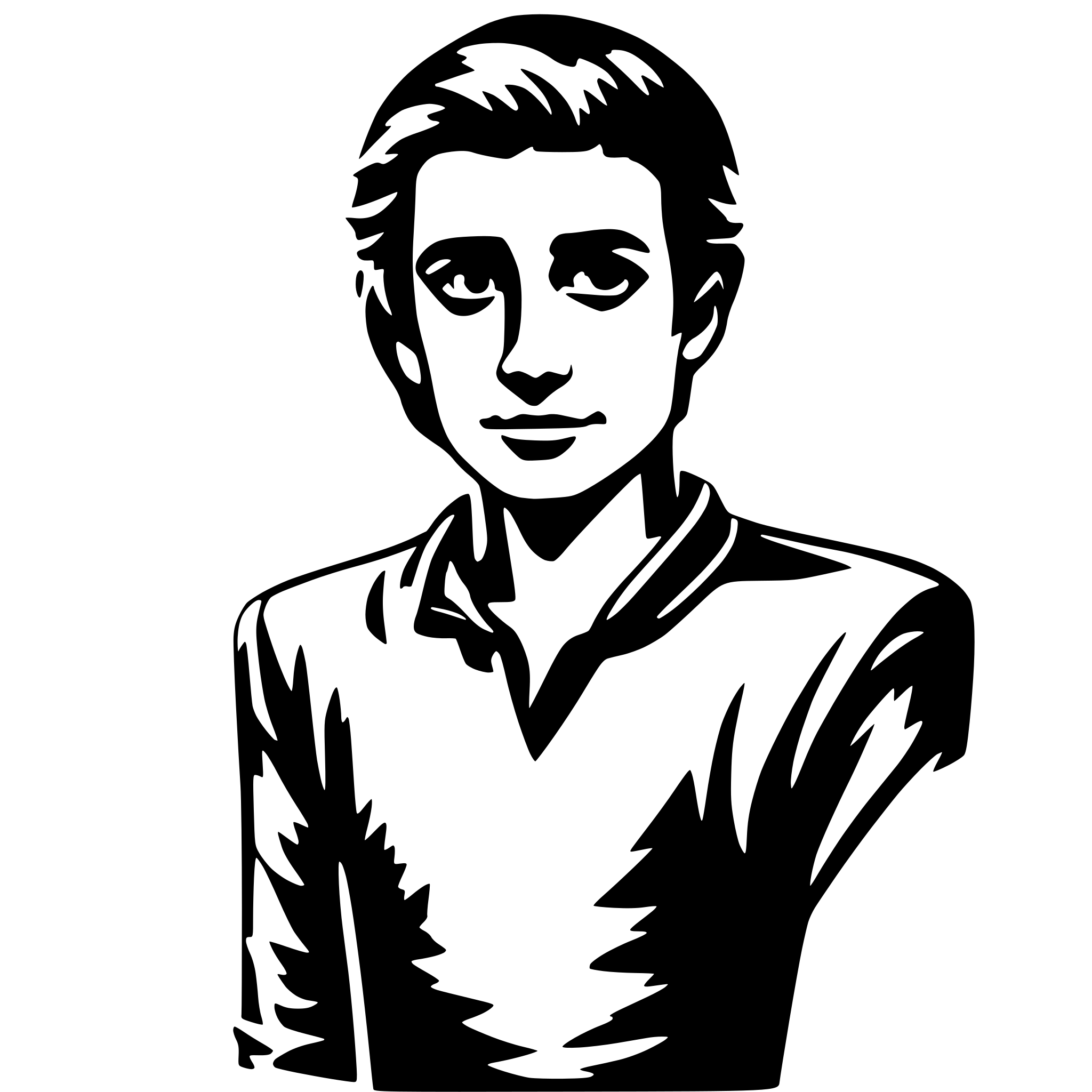 AI-generated SVG of a guy with red shirt