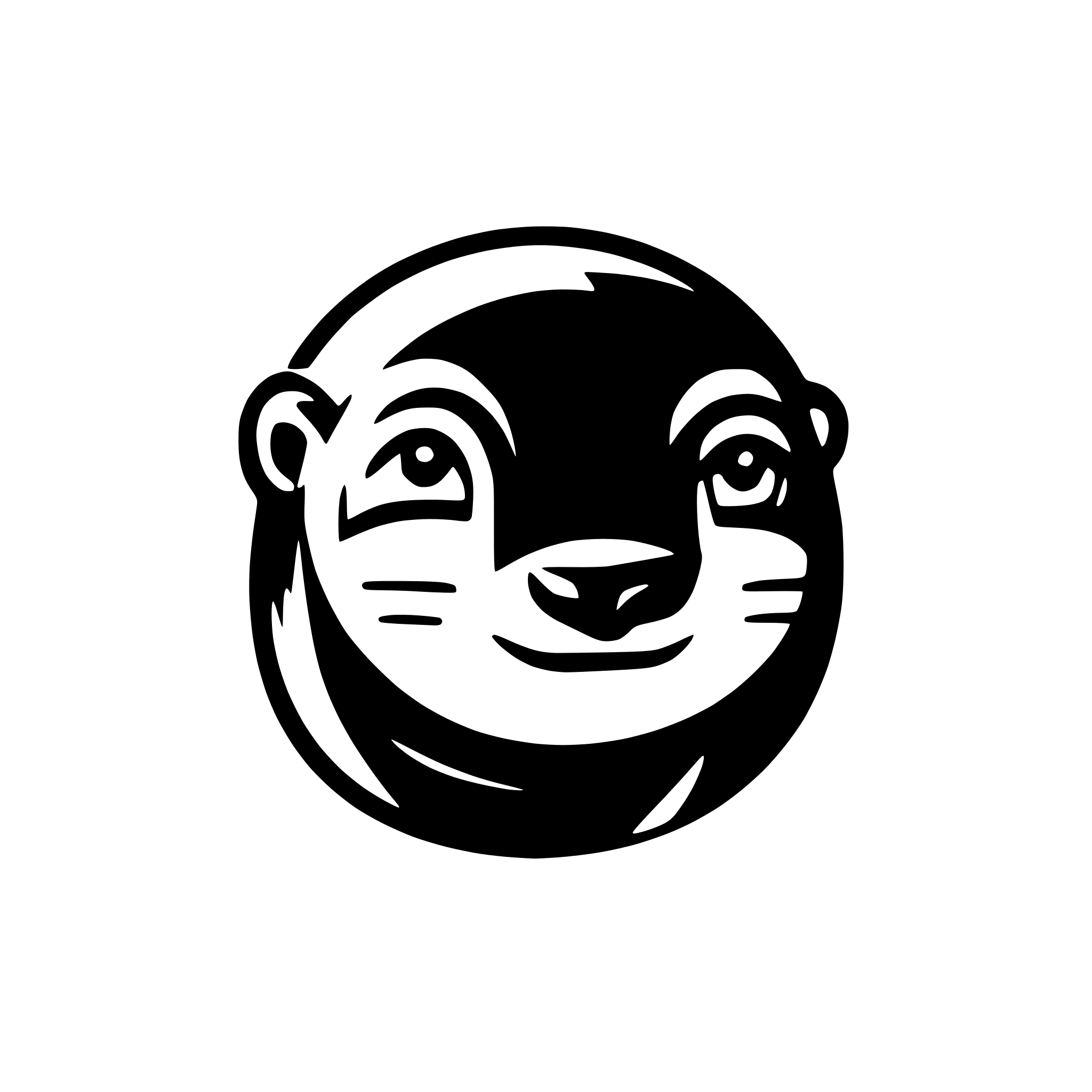 AI-generated SVG of a generate small and simple logo with otter, something like logos in 90s.