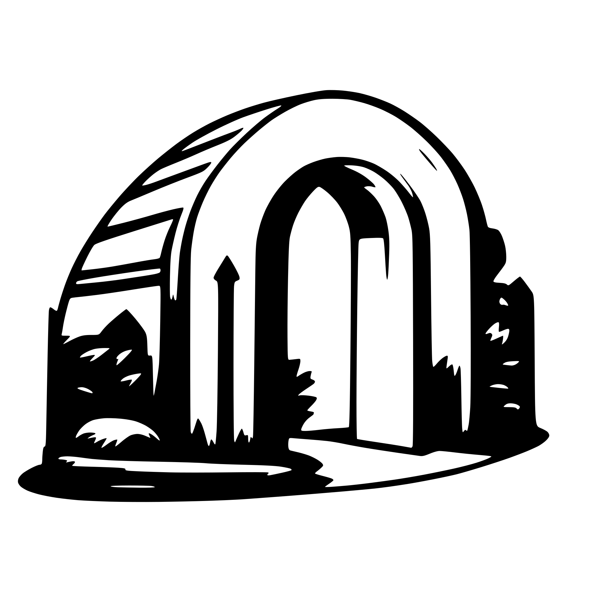 AI-generated SVG of 'A very thick simple arc'