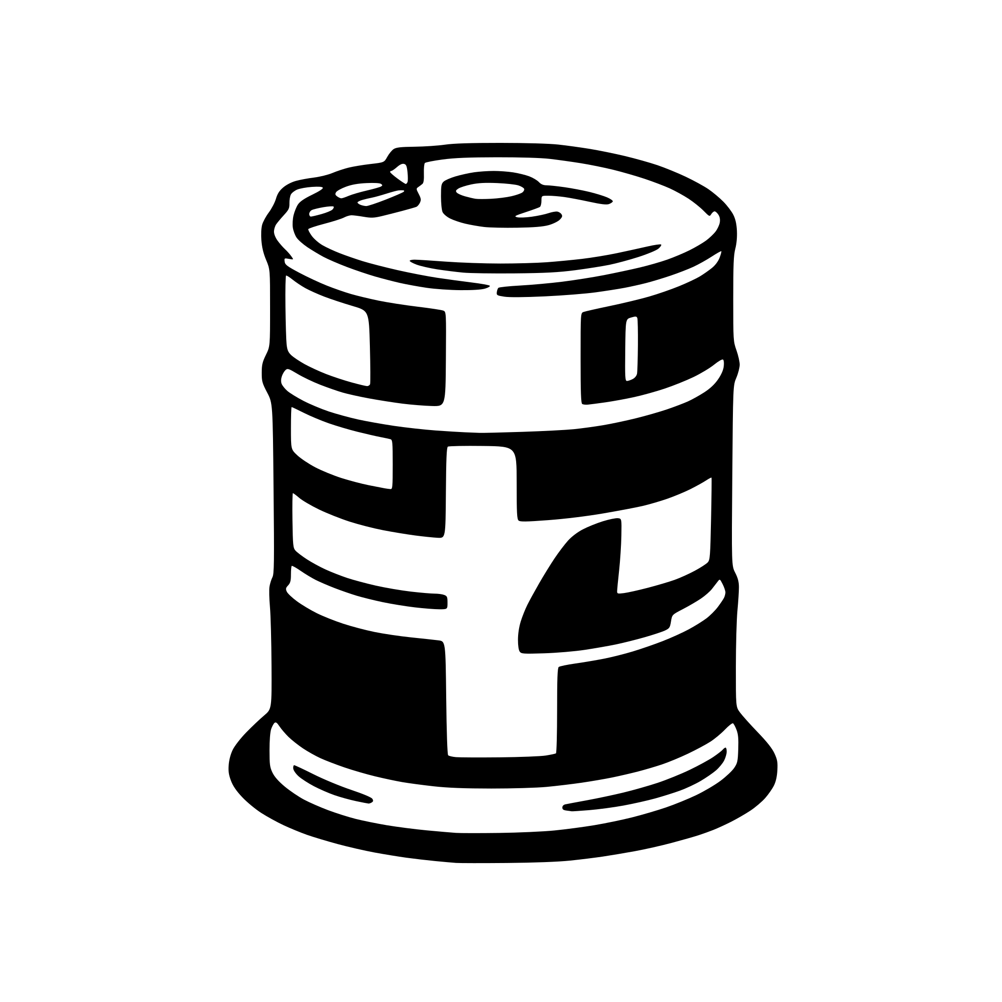 AI-generated SVG of a fuel drum  gasoline drum