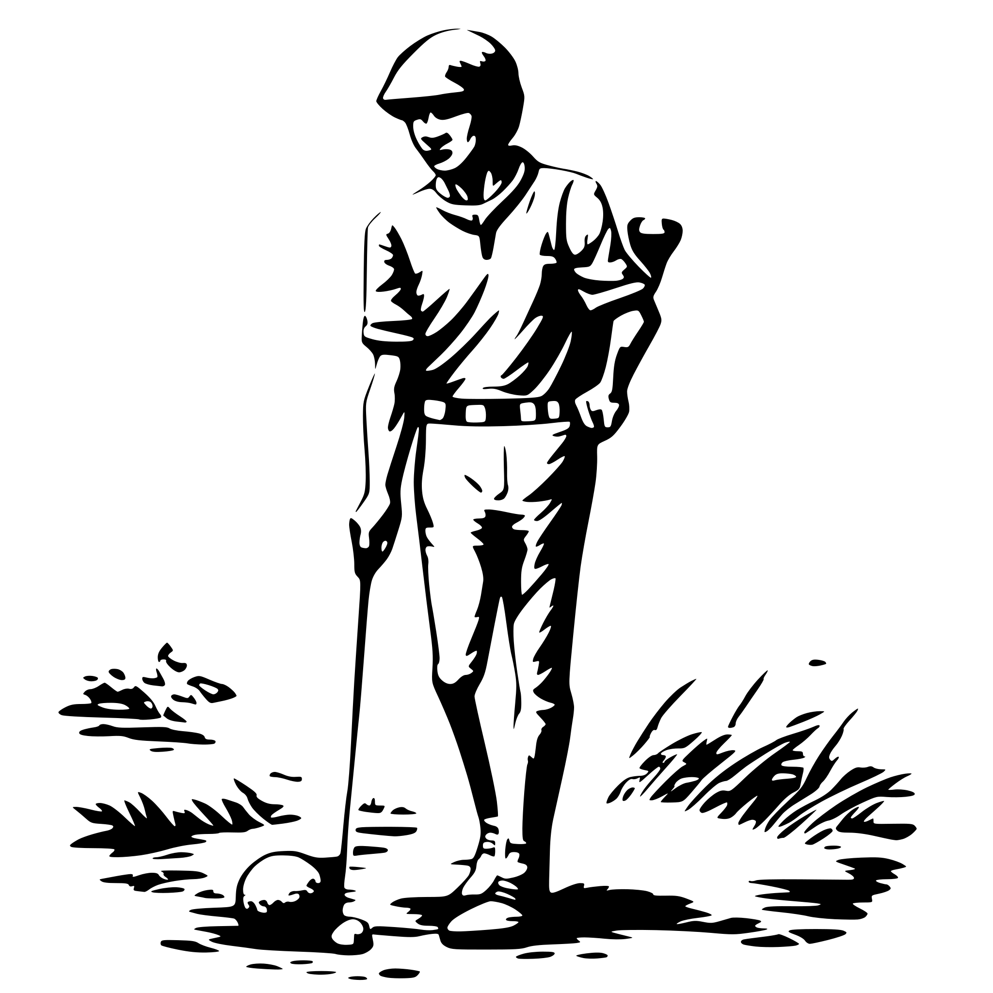 AI-generated SVG of a golf player
