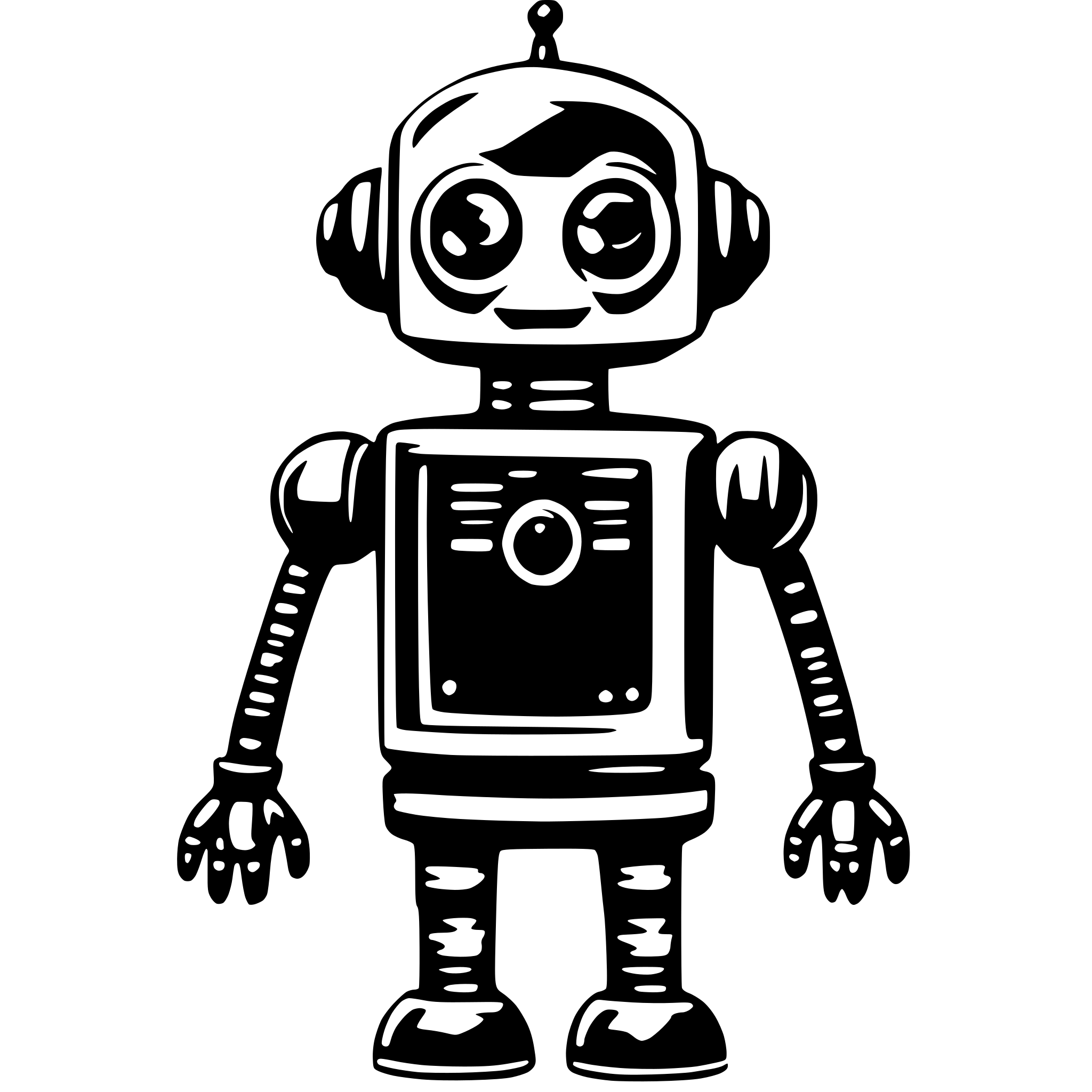 AI-generated SVG of 'cute robot'
