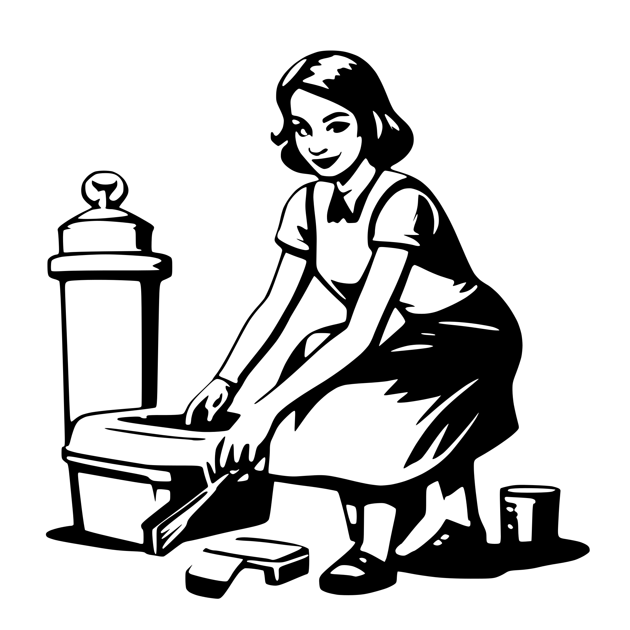 AI-generated SVG of a housekeeping