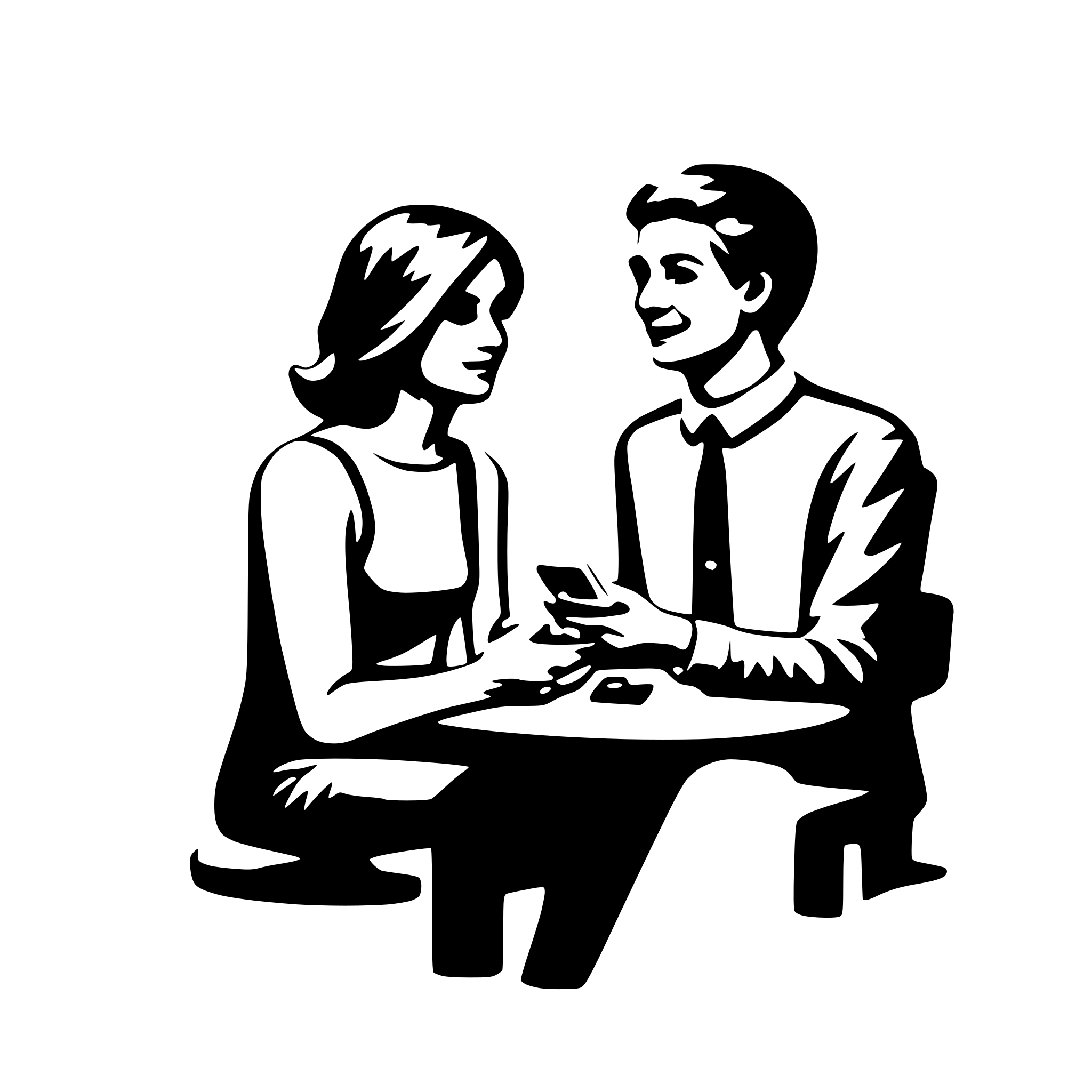 AI-generated SVG of a iphone conversation screenshot