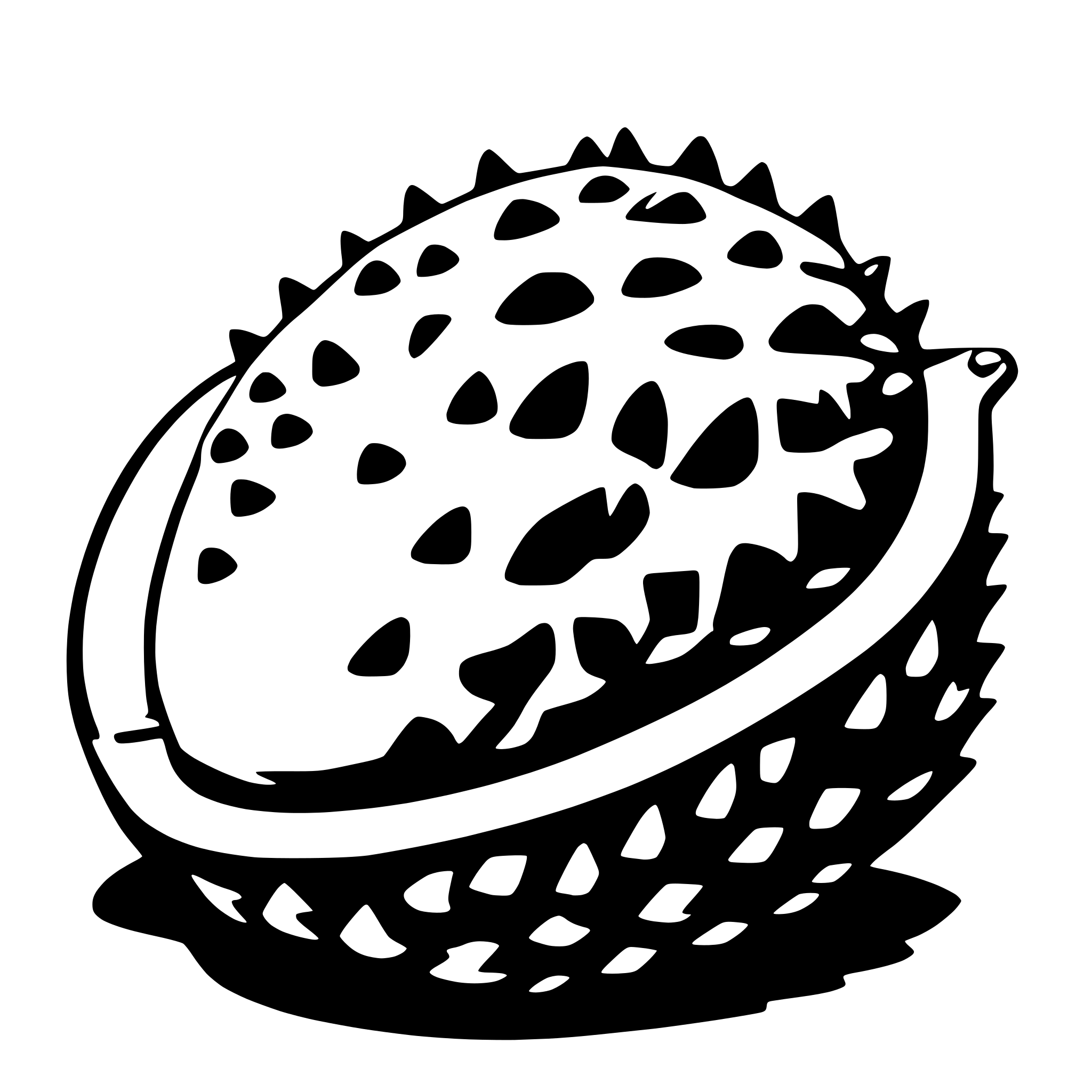 AI-generated SVG of 'durian'