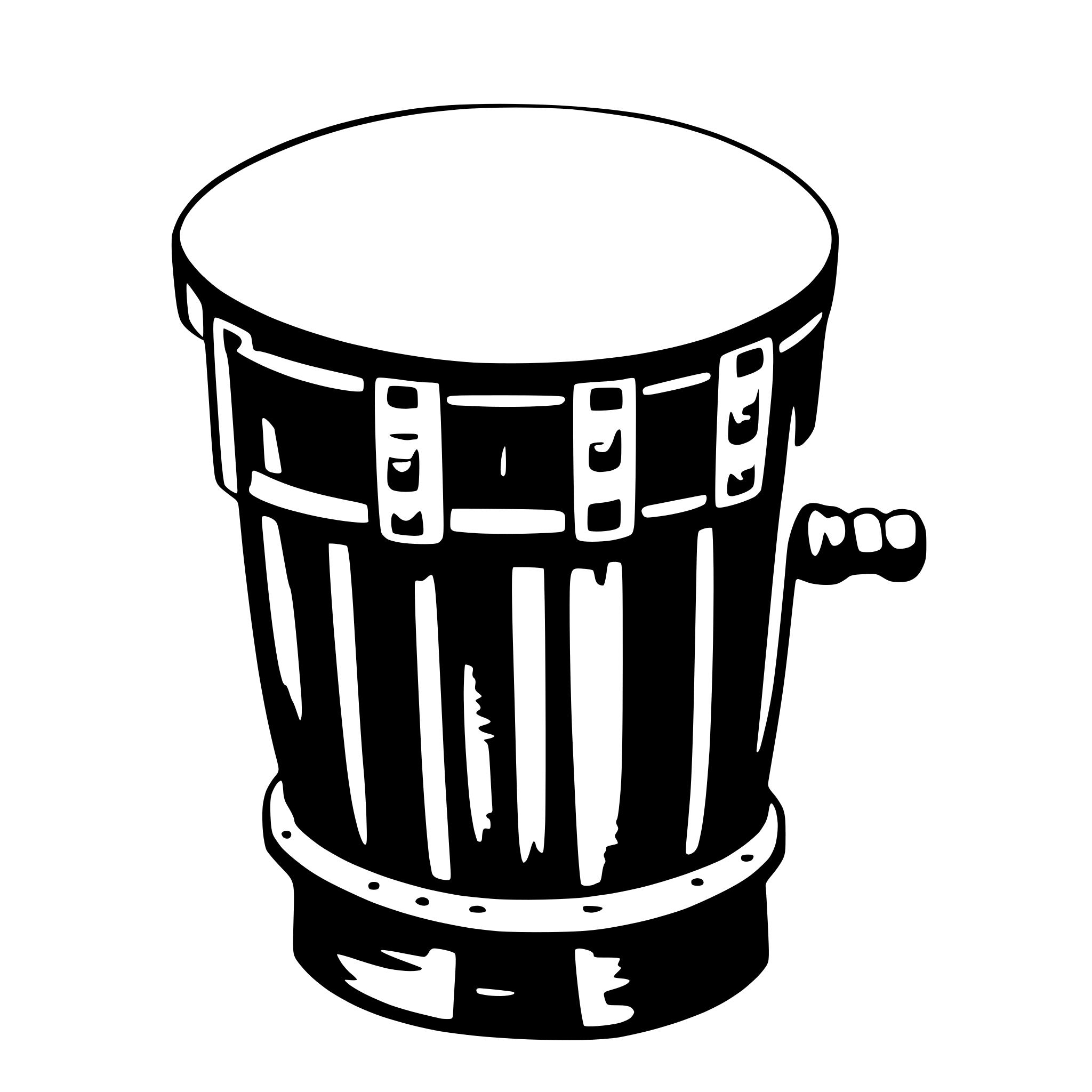 AI-generated SVG of 'an african percussion'