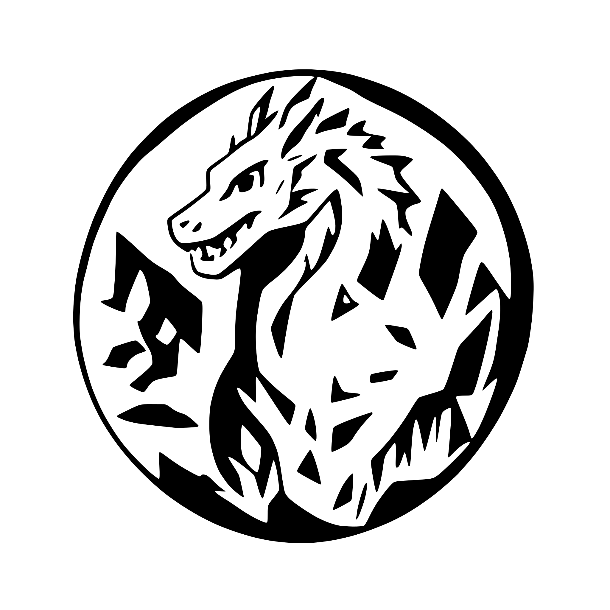 AI-generated SVG of a ore in a shape of dragon