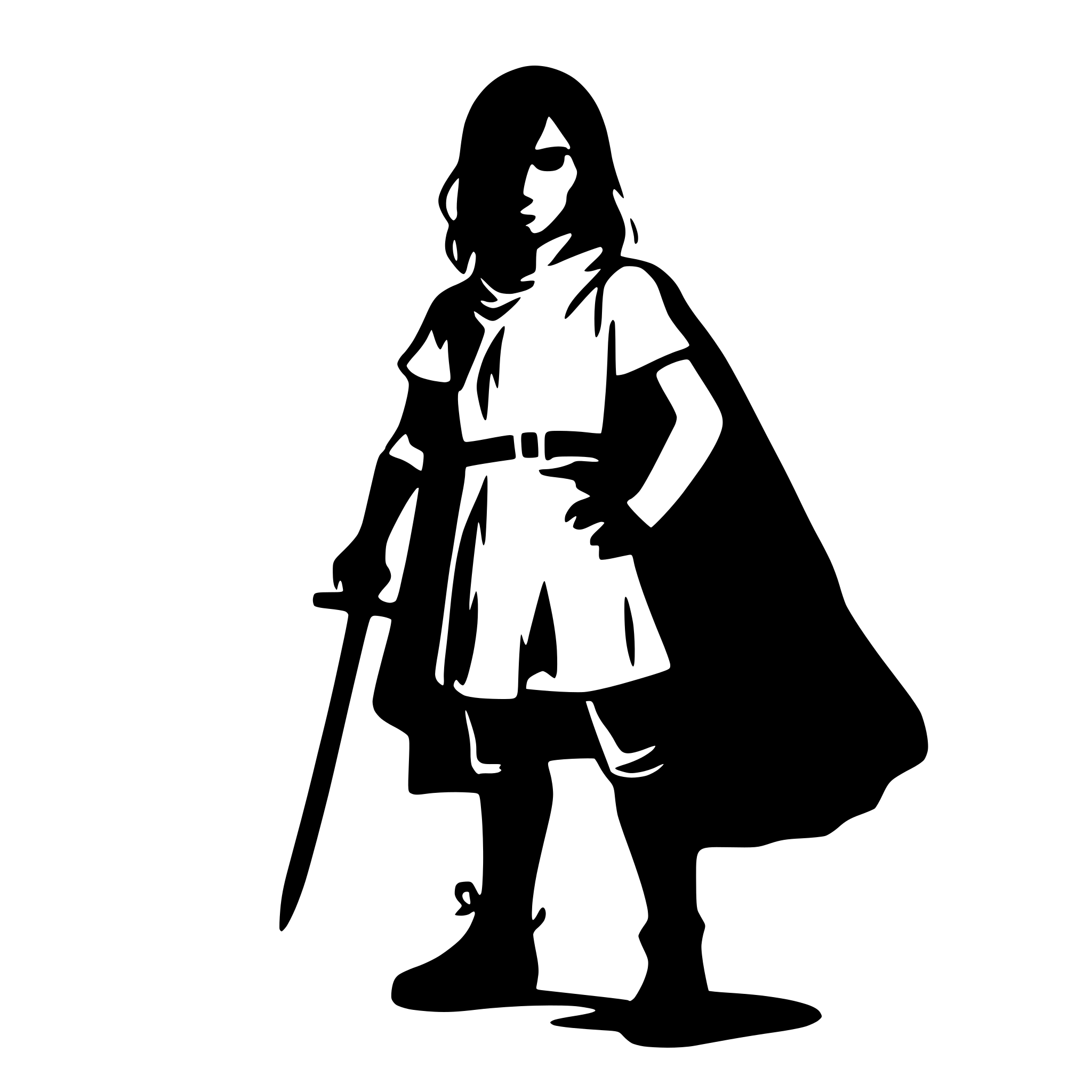 AI-generated SVG of 'conqueror'