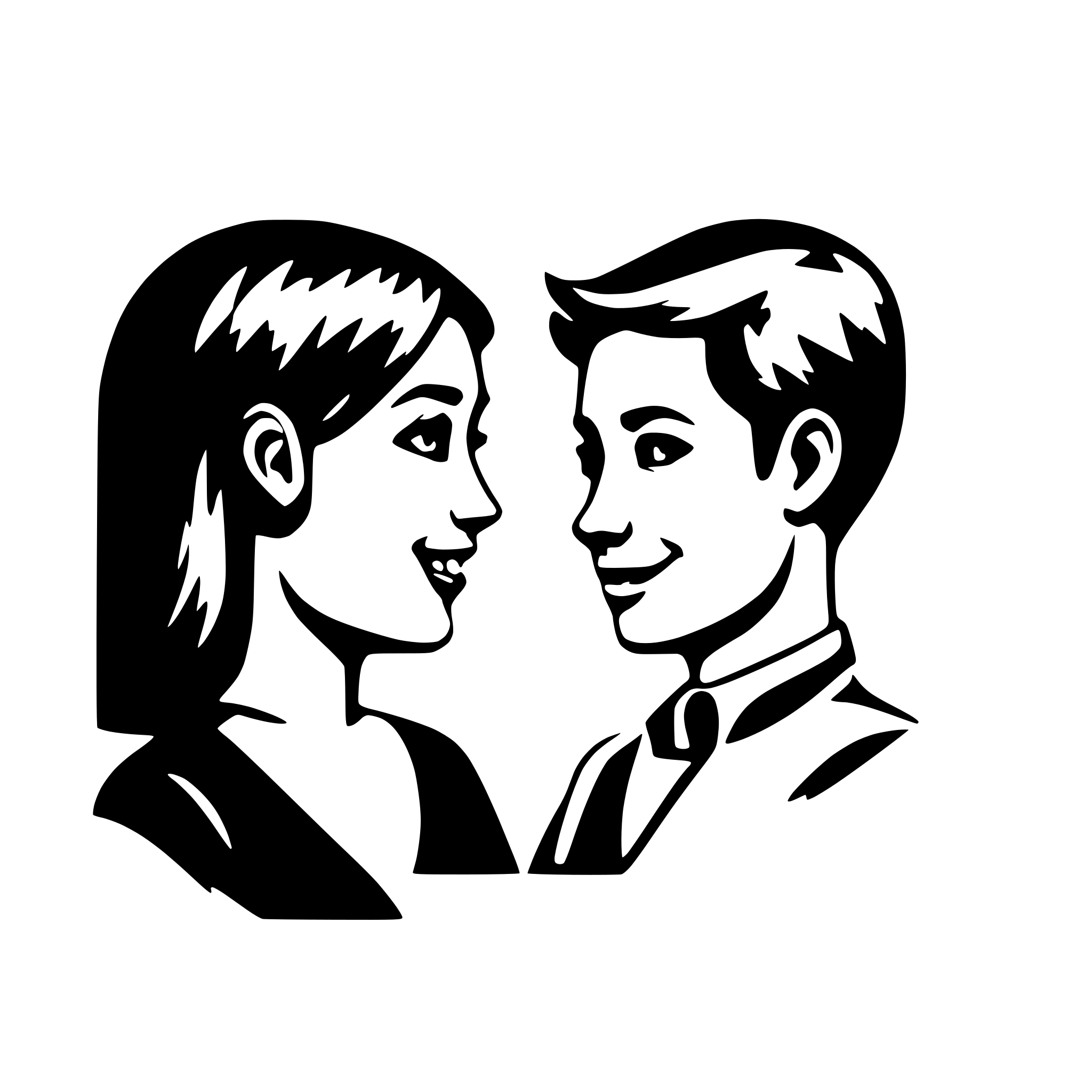 AI-generated SVG of 'Mobile chat app'
