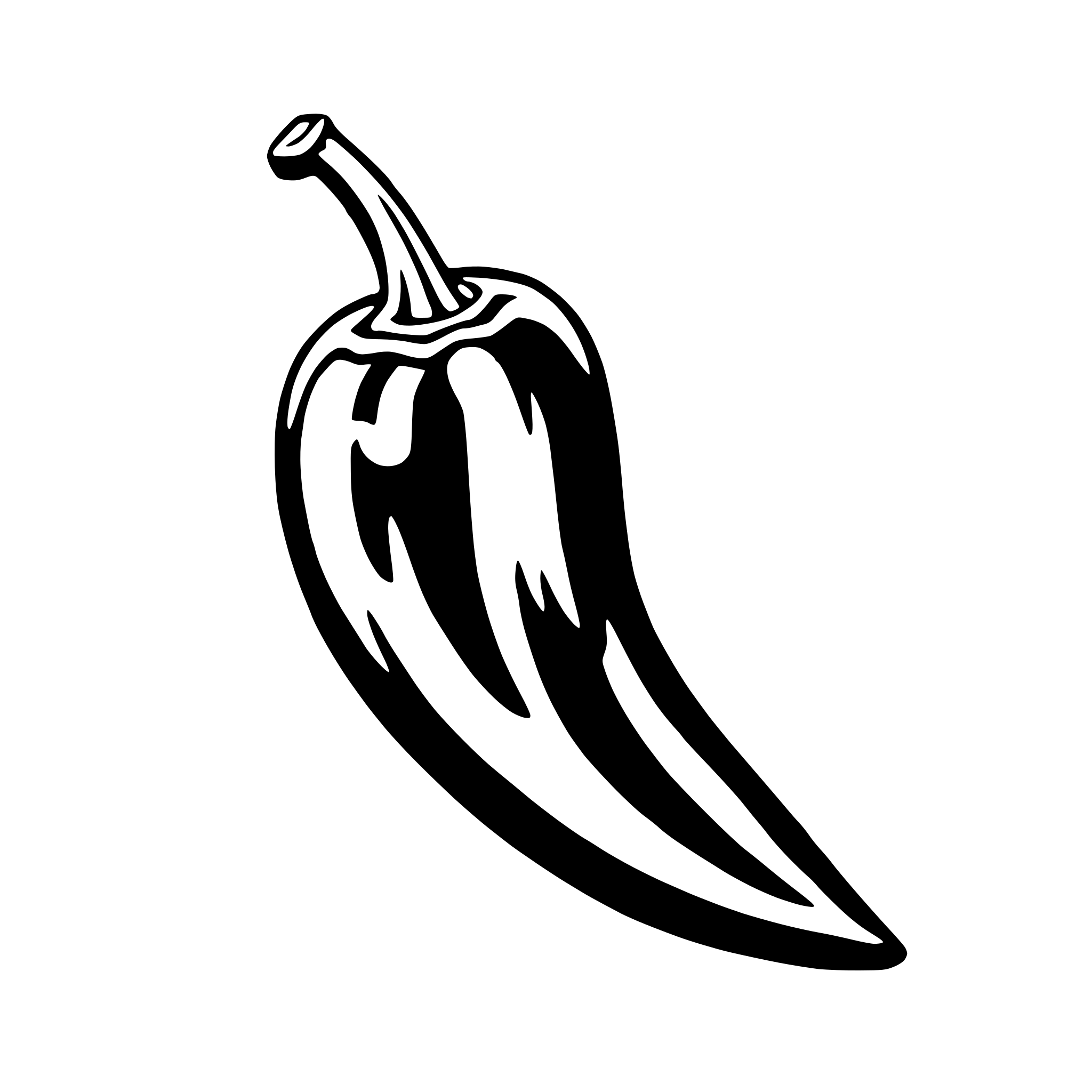 AI-generated SVG of a chili pepper