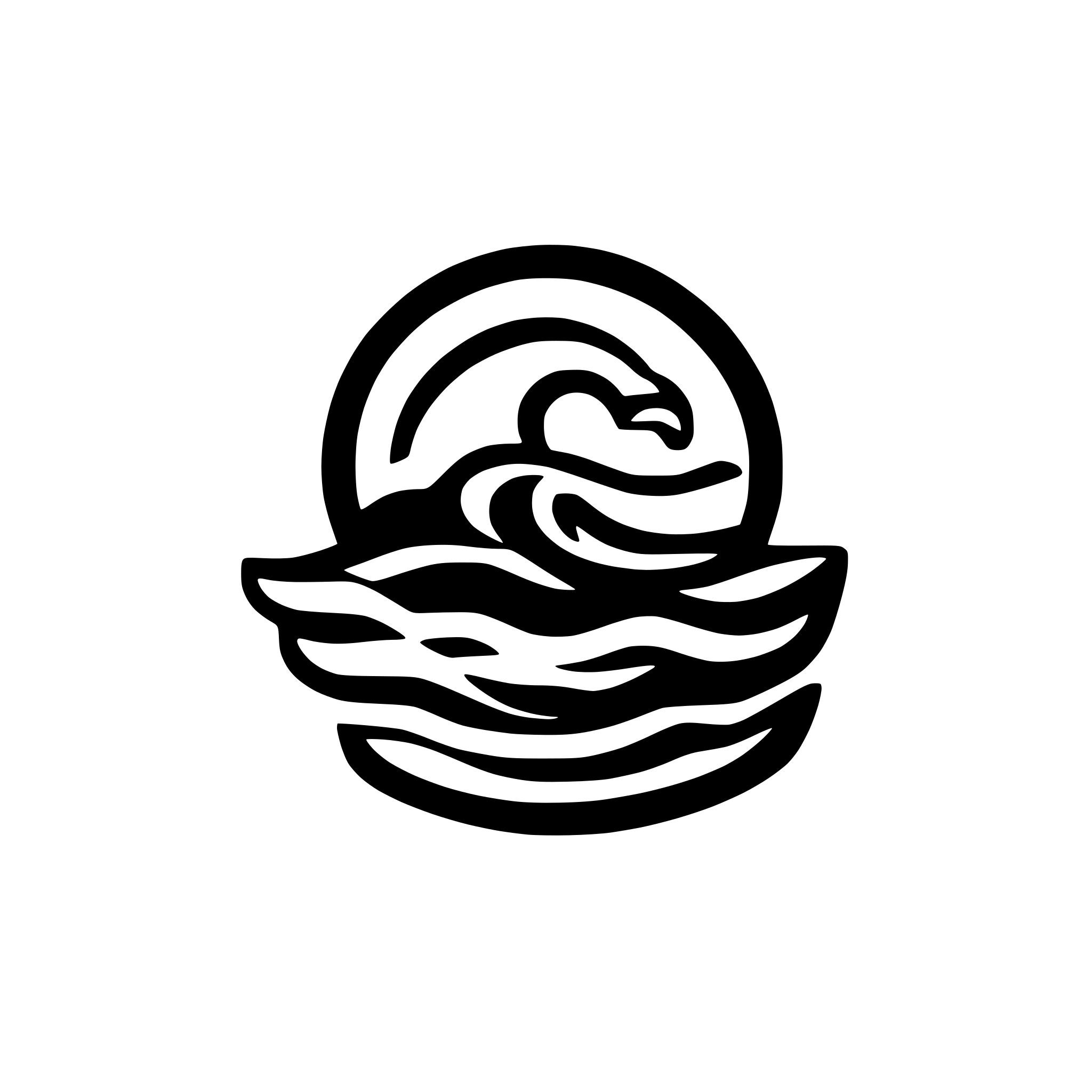 AI-generated SVG of a marine wave logo