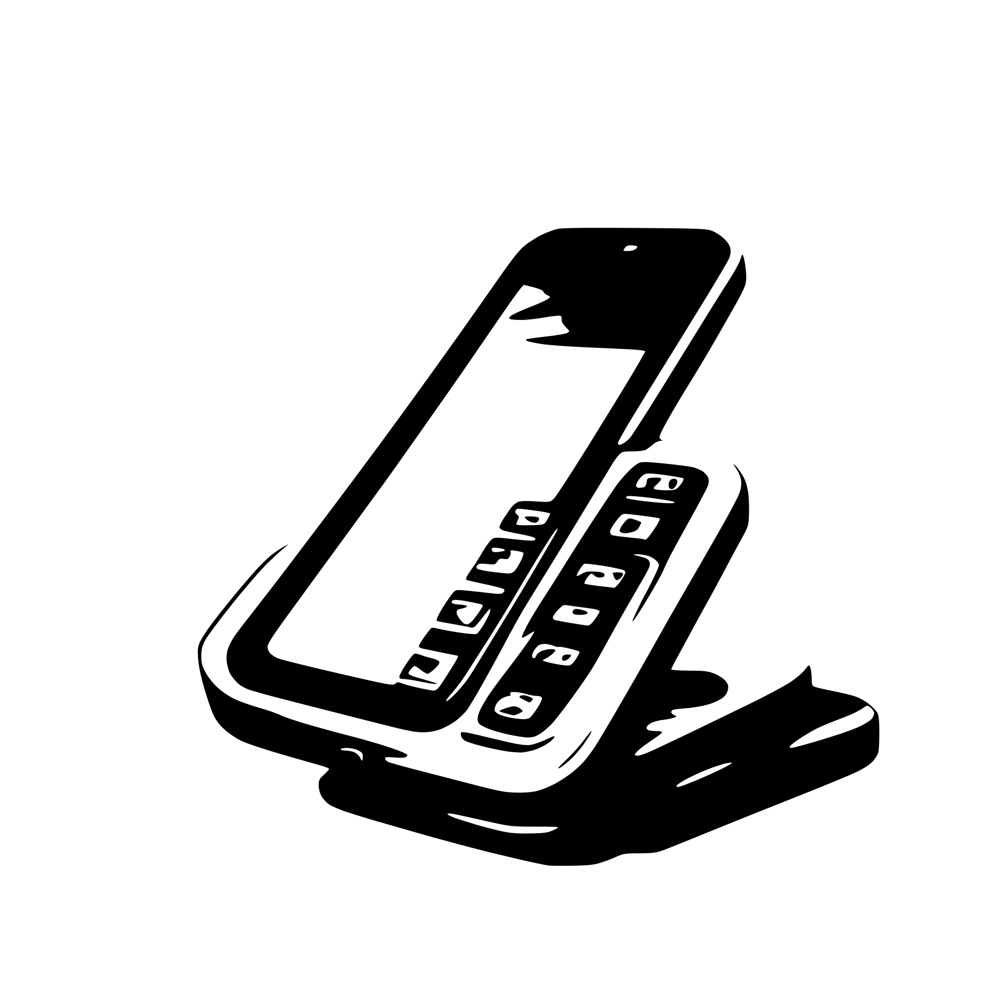 AI-generated SVG of a a cellphone rotated to the right