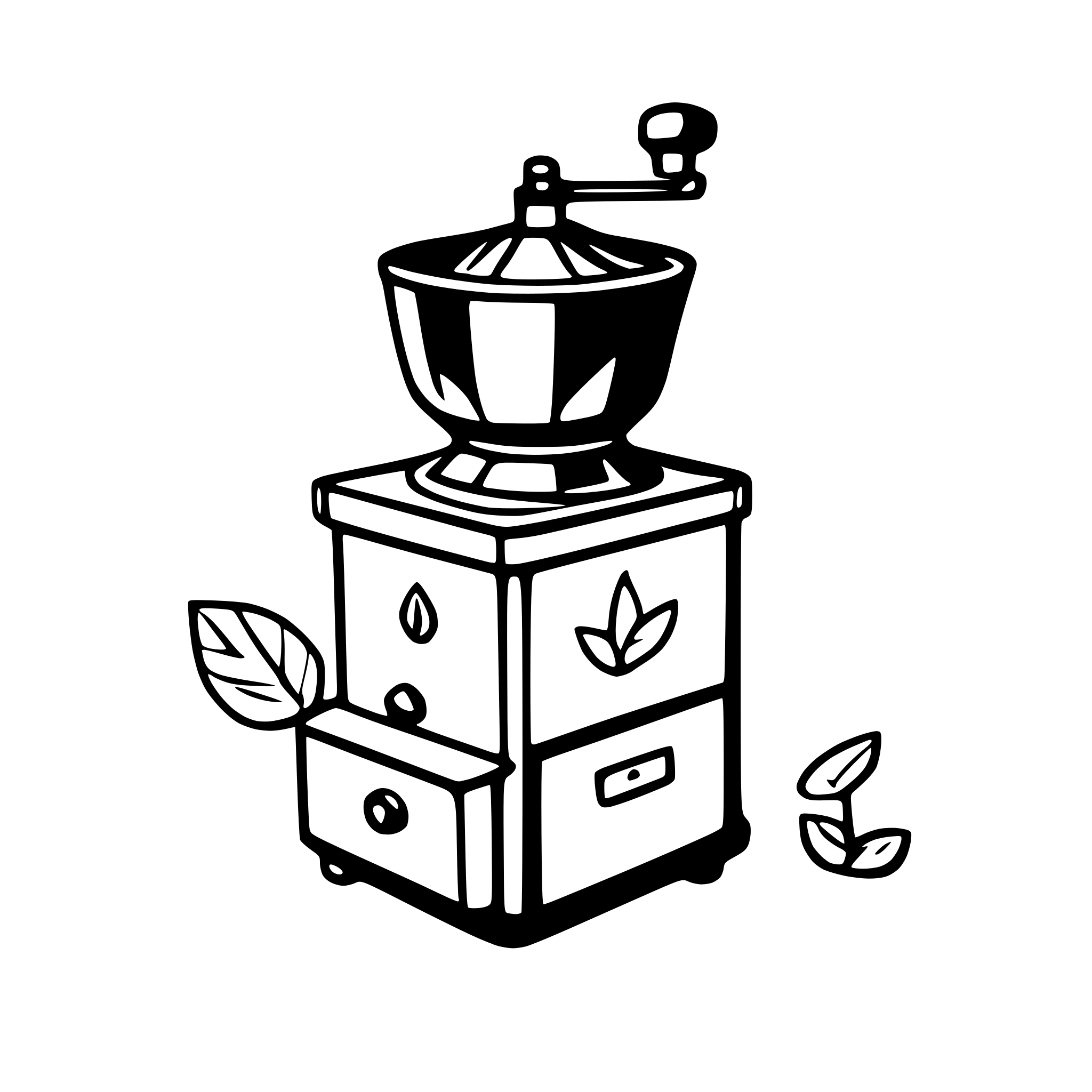 AI-generated SVG of 'coffee grinder'