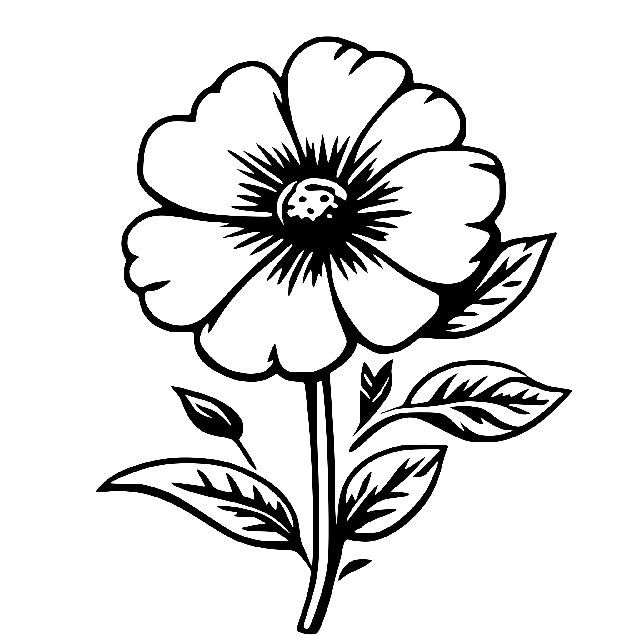 AI-generated SVG of a flower