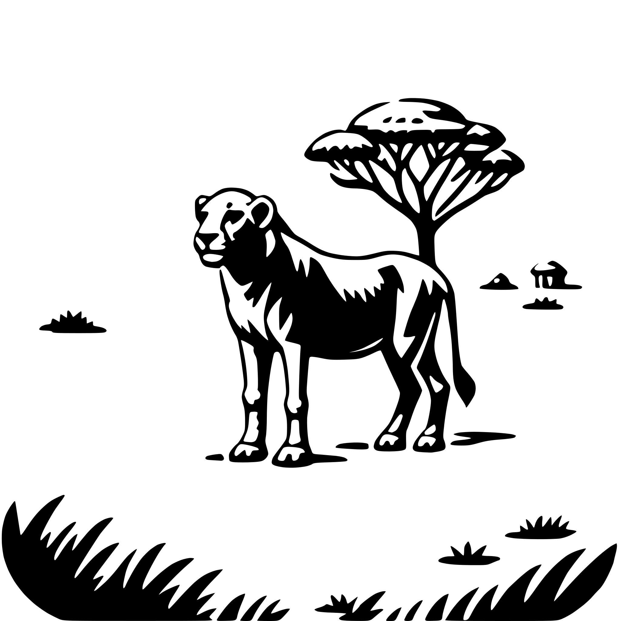AI-generated SVG of 'serengeti national park'