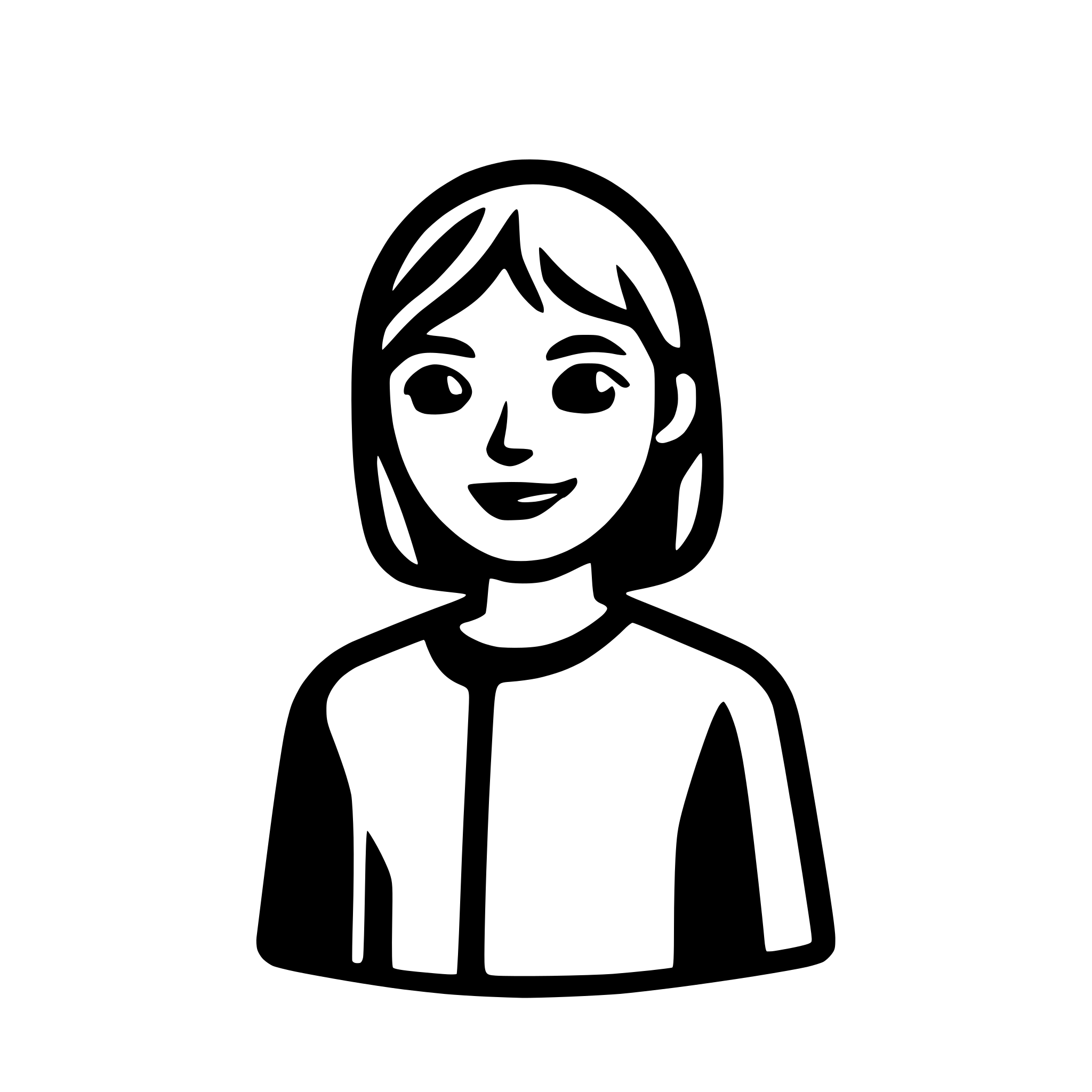 AI-generated SVG of a Person outline icon for mobile app