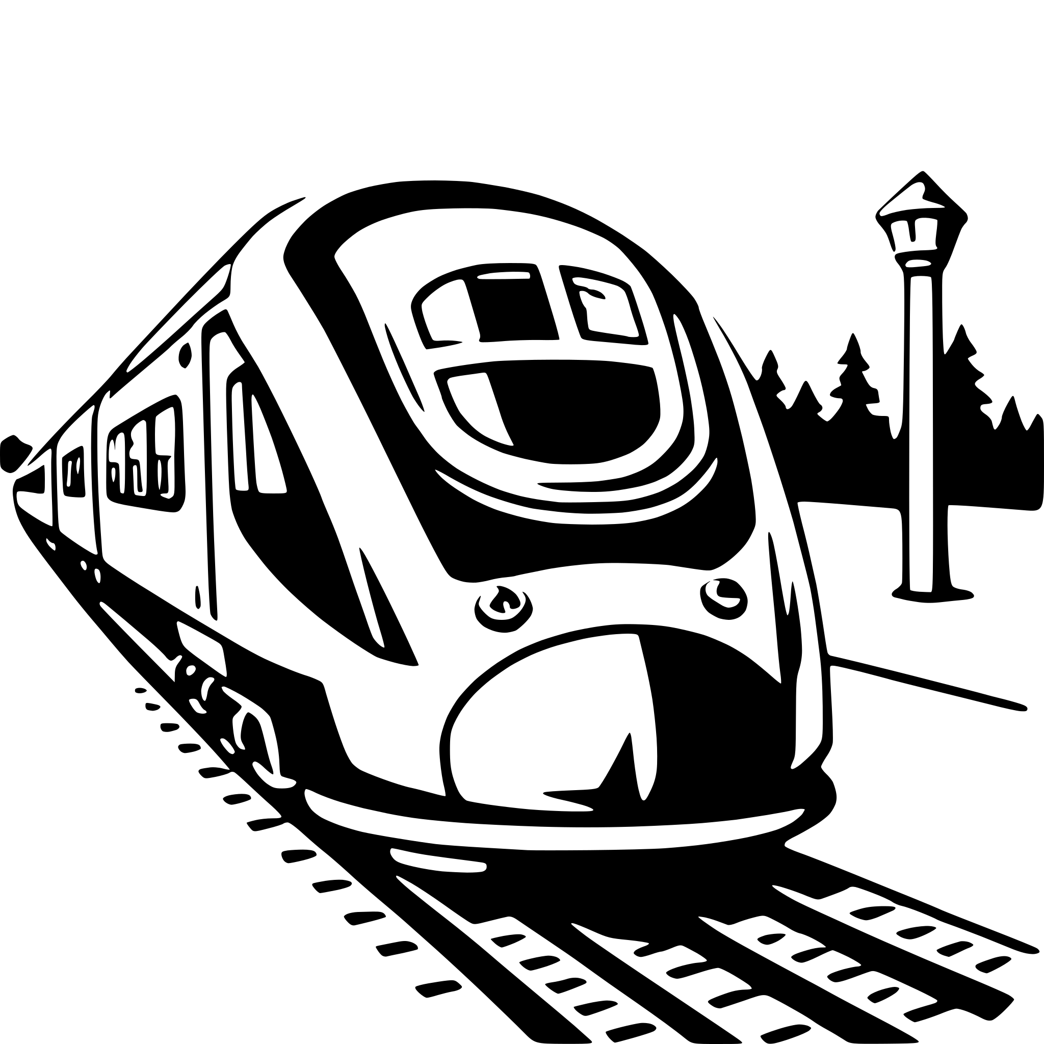 AI-generated SVG of 'high-speed train'