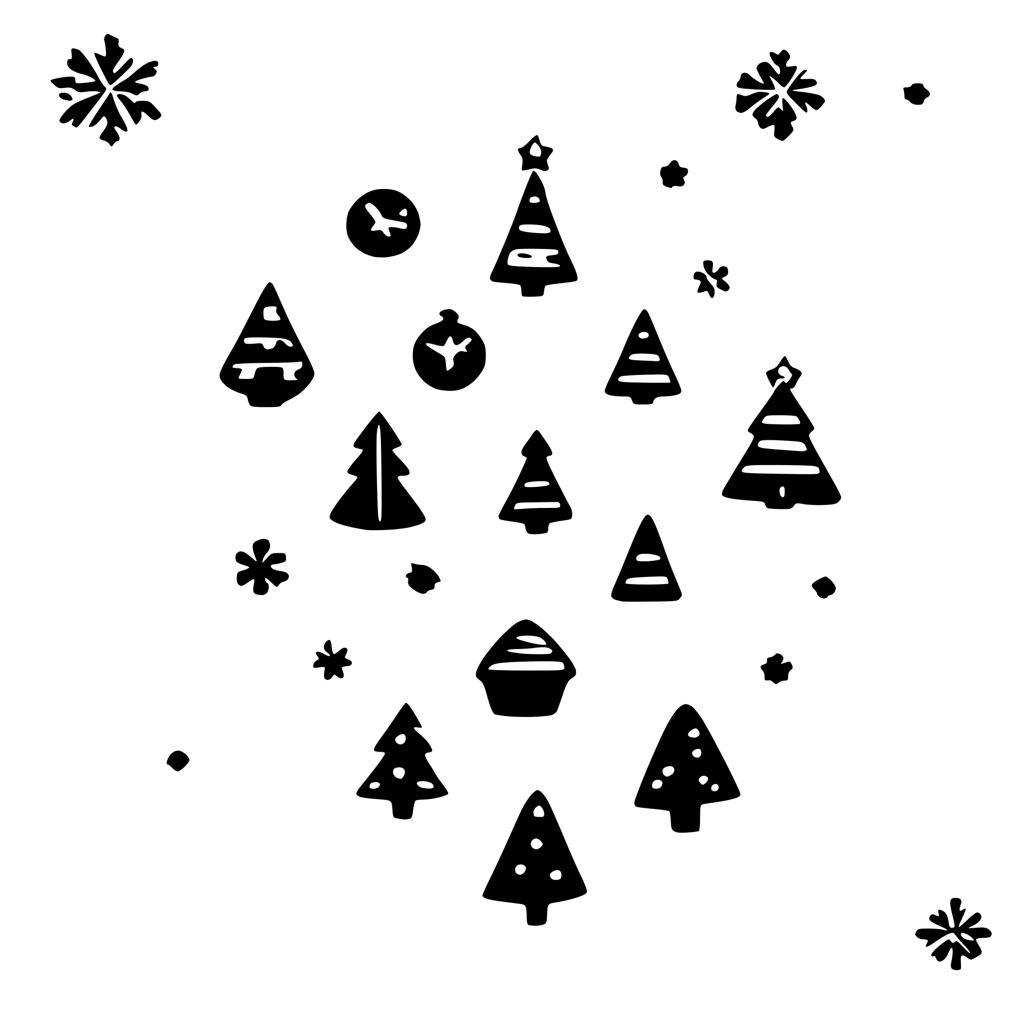 AI-generated SVG of a Christmas background pattern