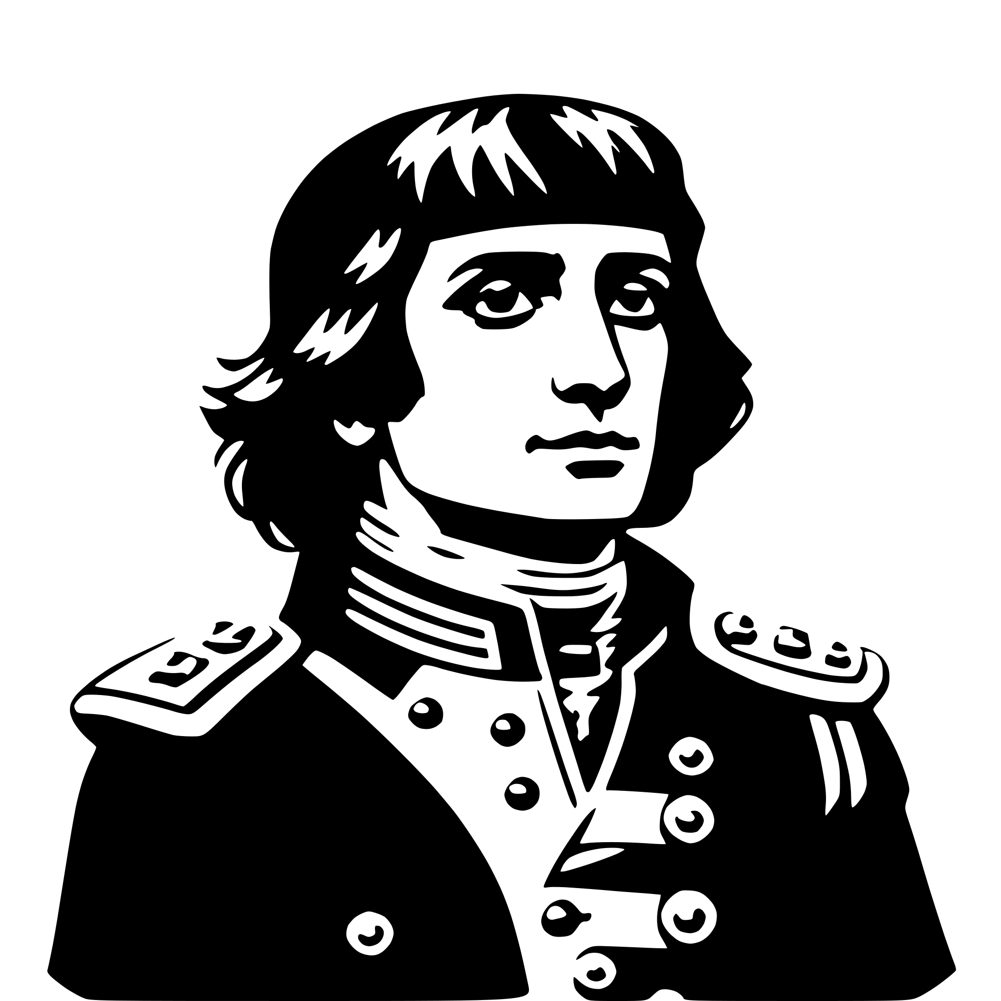 AI-generated SVG of a napoleon bonaparte
