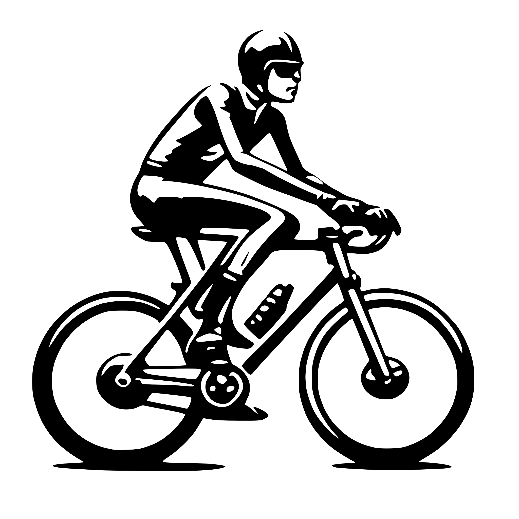 AI-generated SVG of a racing bike