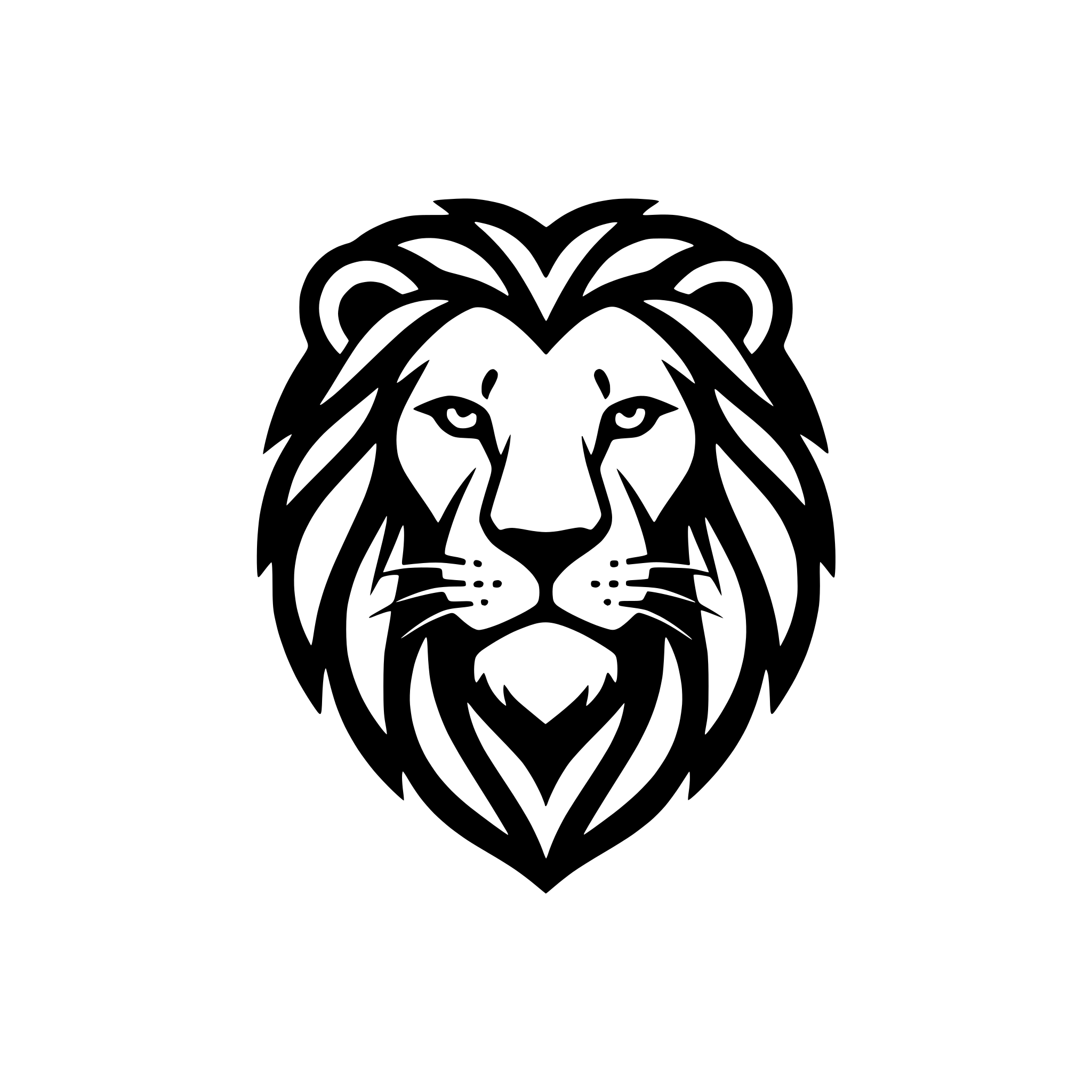 AI-generated SVG of a lion