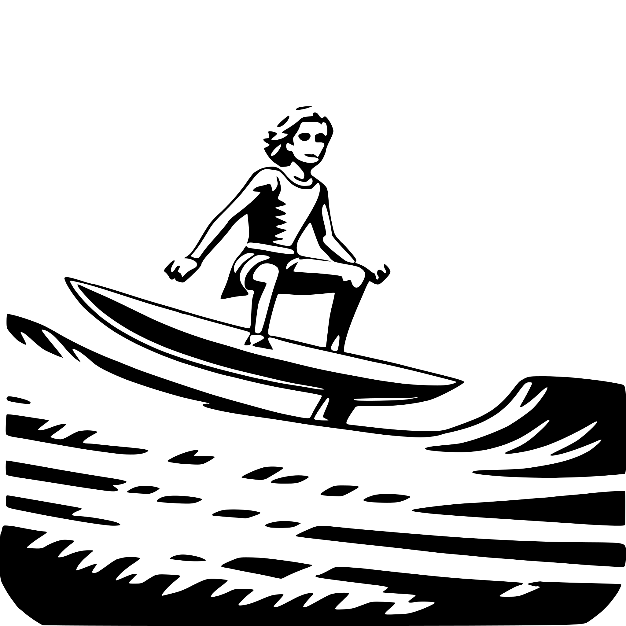 AI-generated SVG of 'surfer riding wave'