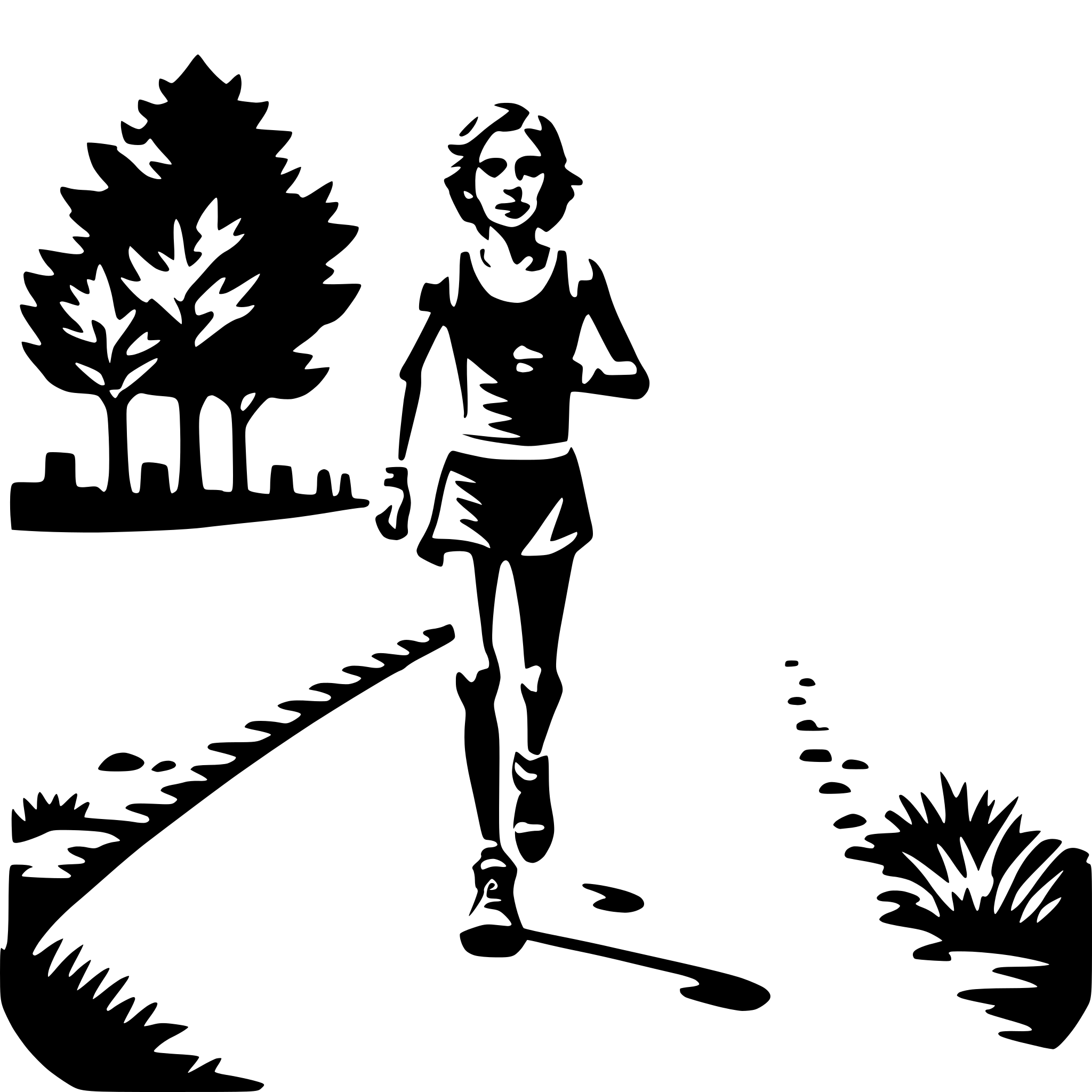AI-generated SVG of 'running trail marathon'