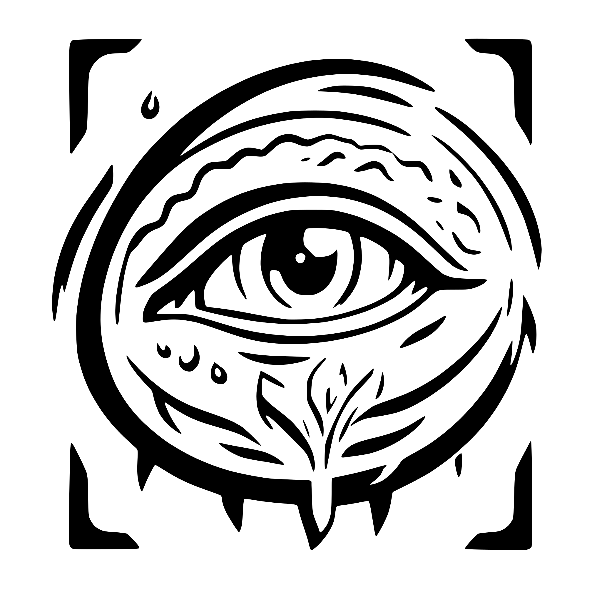 AI-generated SVG of a crying eye