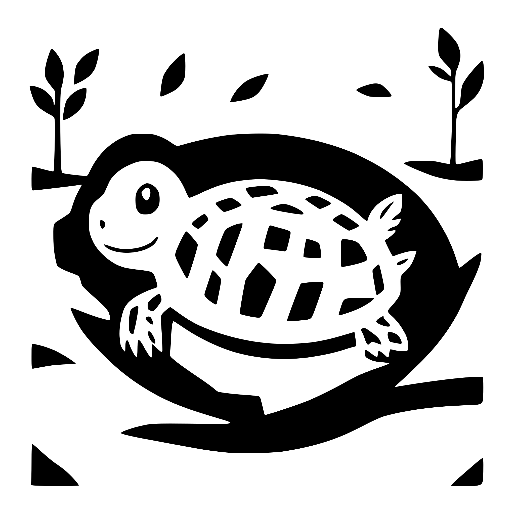 AI-generated SVG of a turtle swimming in a pond