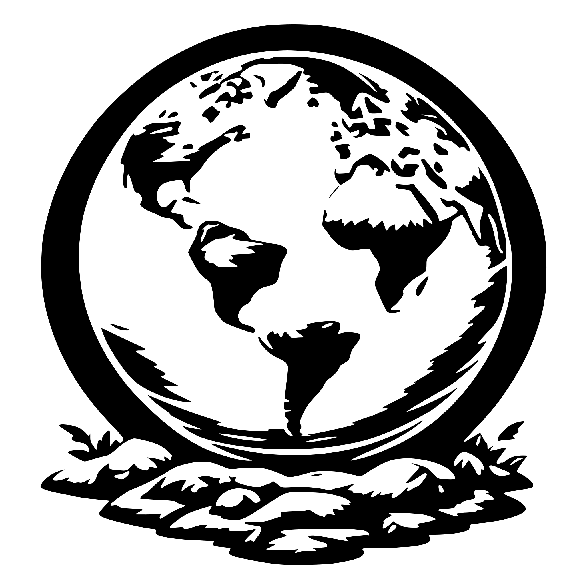 AI-generated SVG of a a picture of the earth full of mysteries