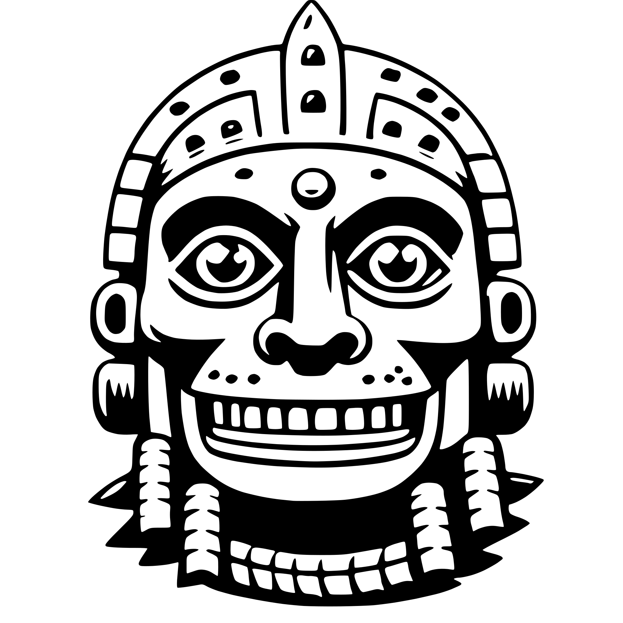 AI-generated SVG of 'tezcatlipoca'