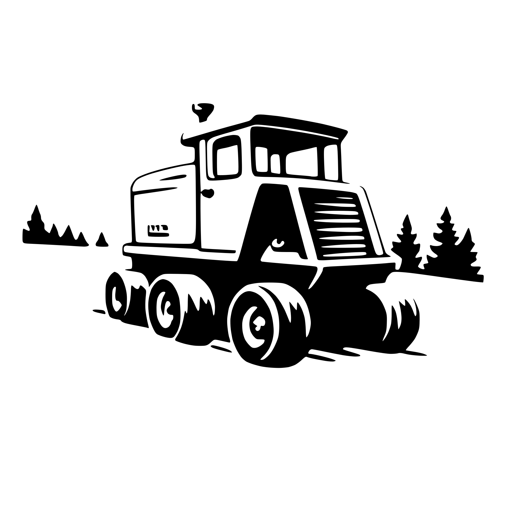 AI-generated SVG of a snowplow