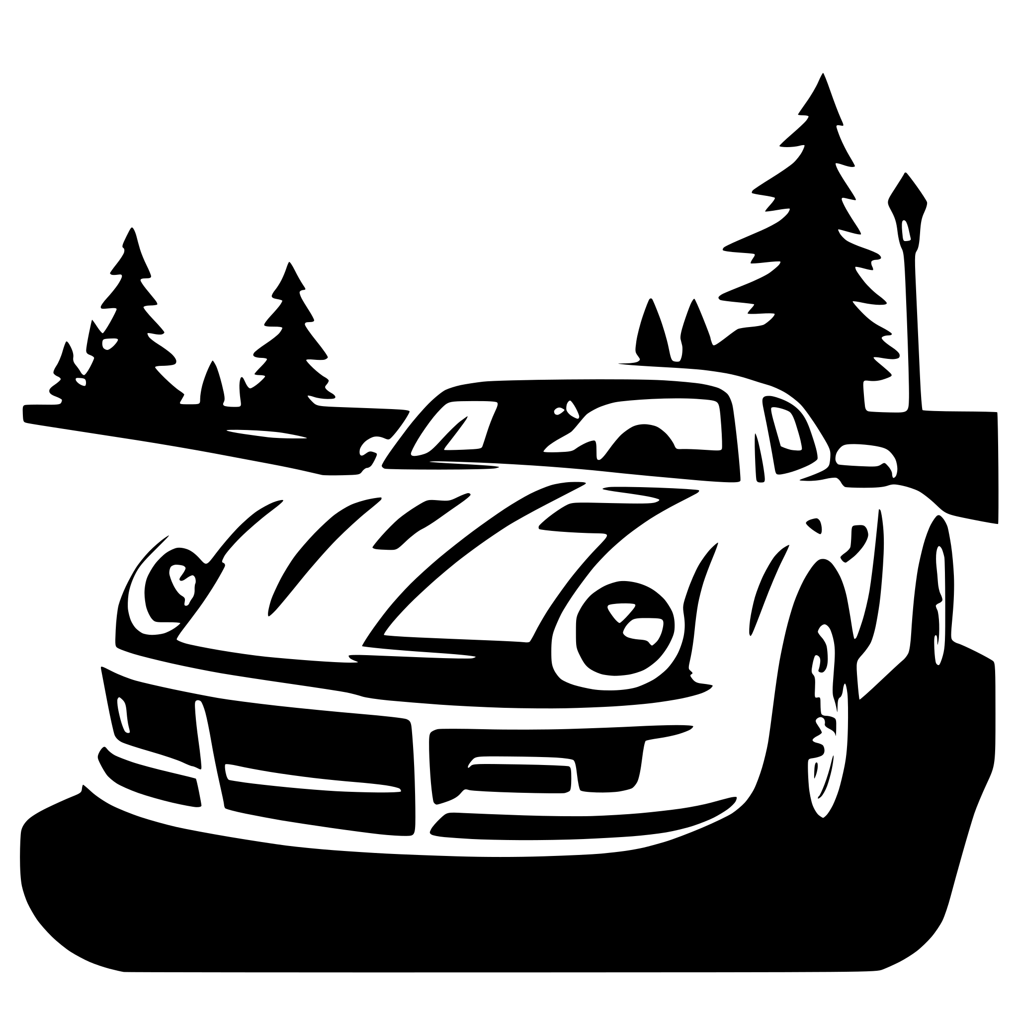 AI-generated SVG of a sports car