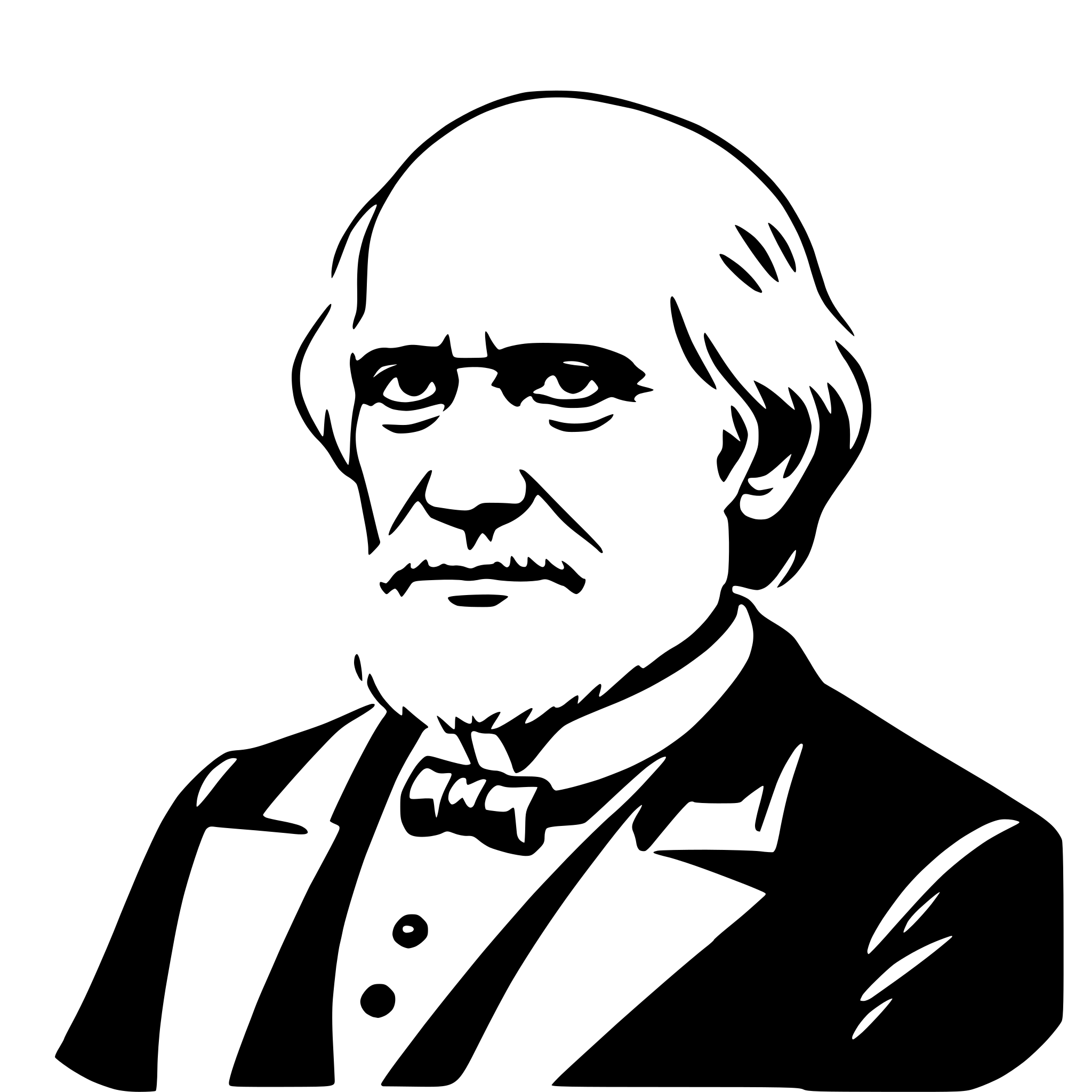 AI-generated SVG of 'charles darwin'