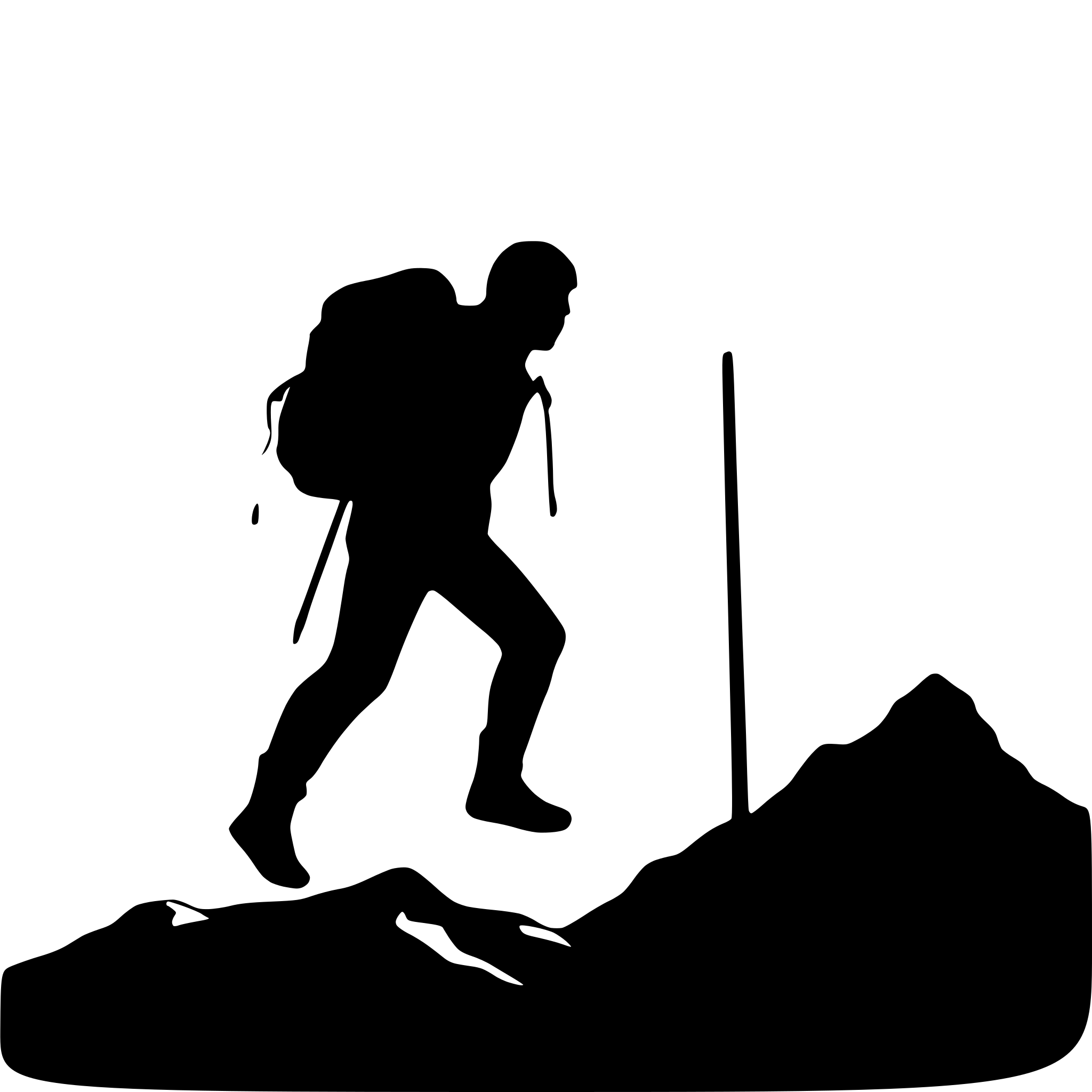 AI-generated SVG of 'mountain climber reaching summit'