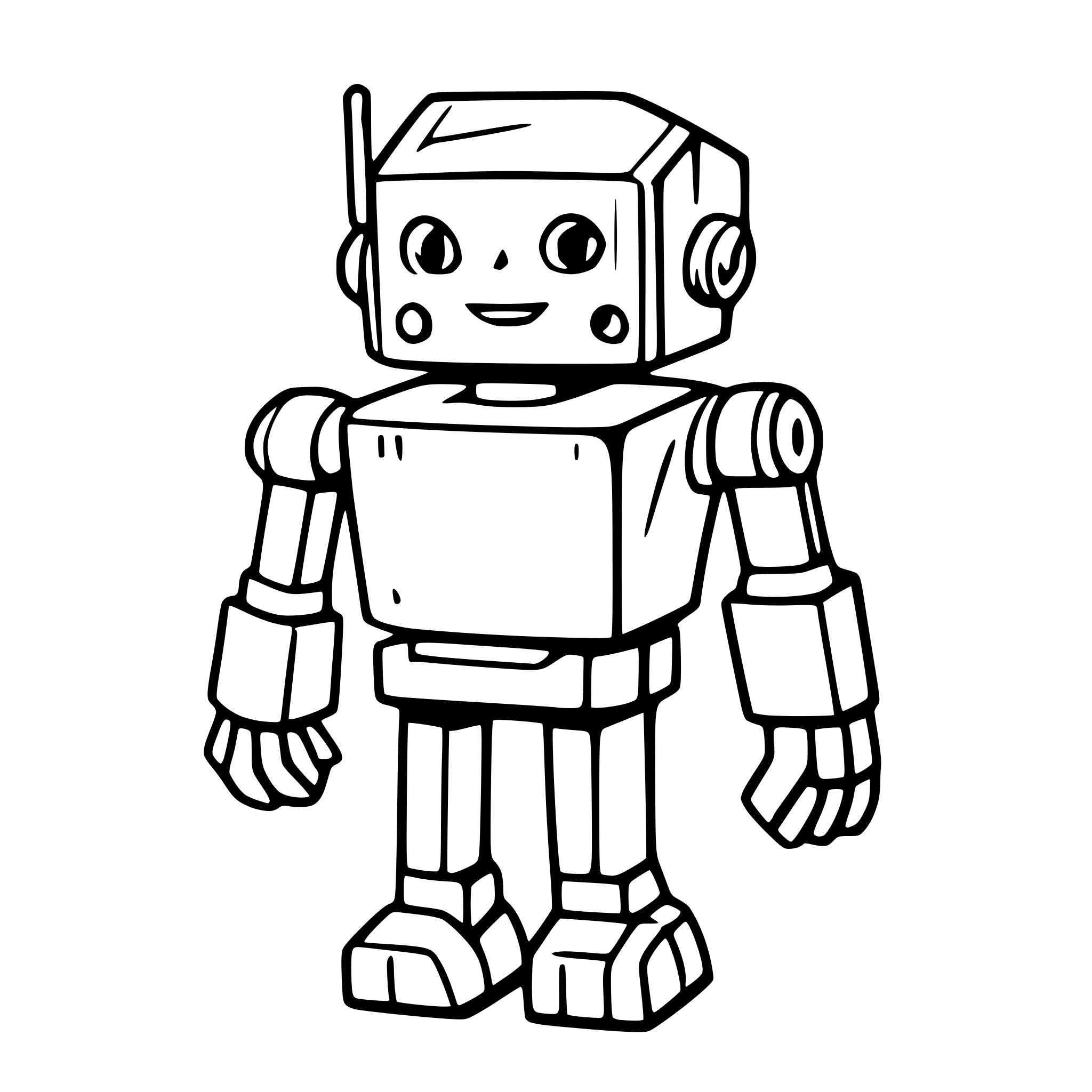 AI-generated SVG of 'Draw a robot'