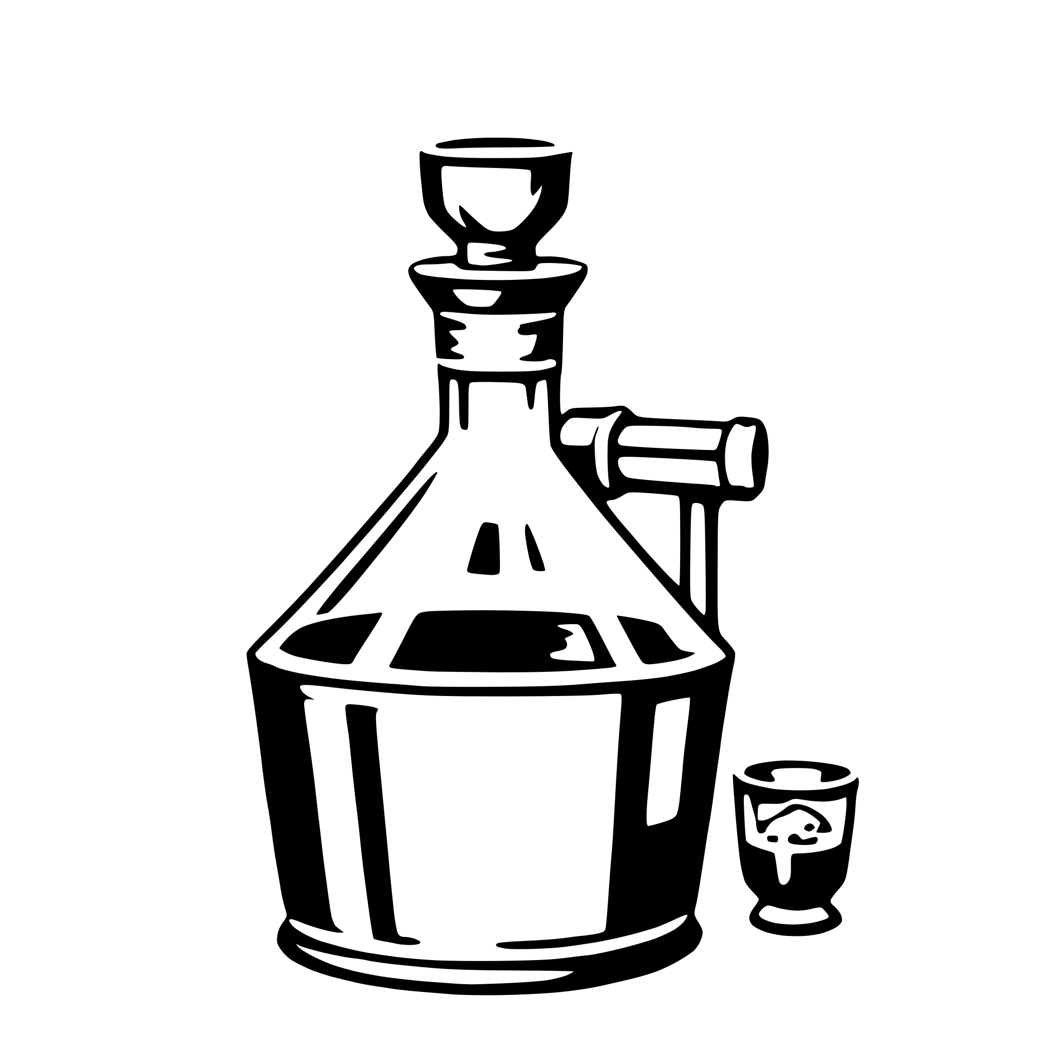 AI-generated SVG of a decanter
